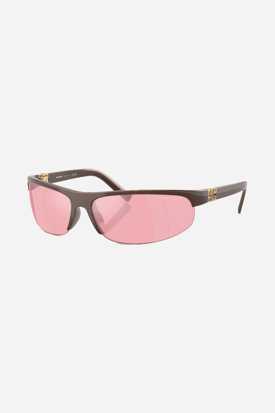 Miu Miu brown and pink sunglasses 0MU A02S 14Y70J