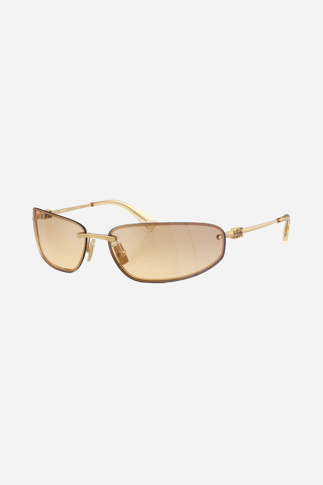 Miu Miu gold racing sunglasses 0MU A50S 5AK7R1