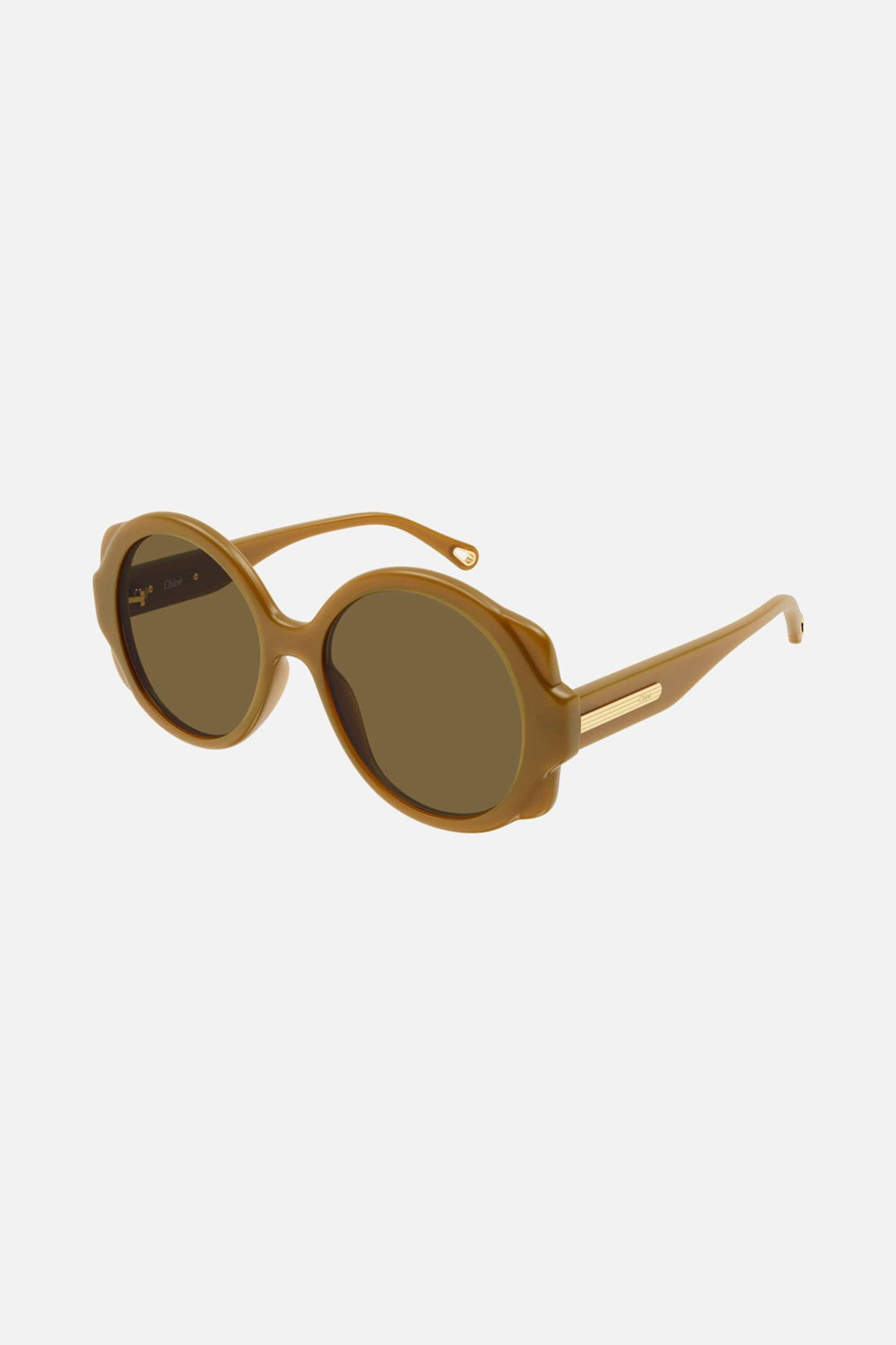 Chloe round brown sunglasses