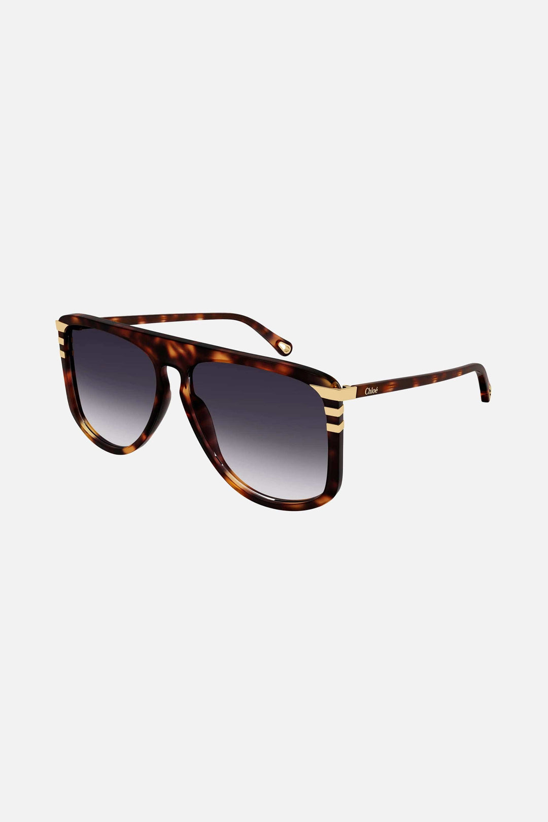 Chloé squared havana shades sunglasses