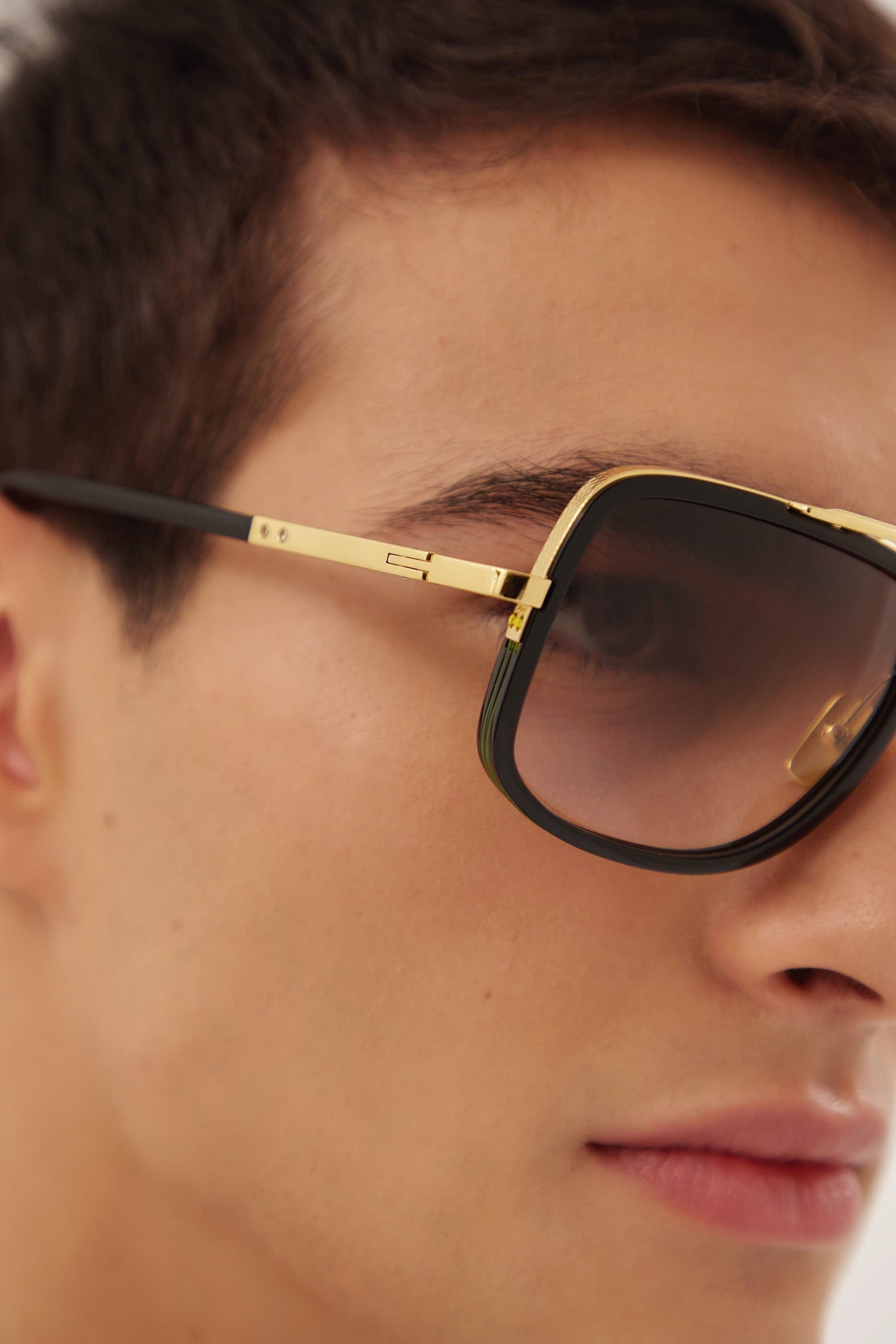 Dita MACH-ONE black and gold caravan sunglasses