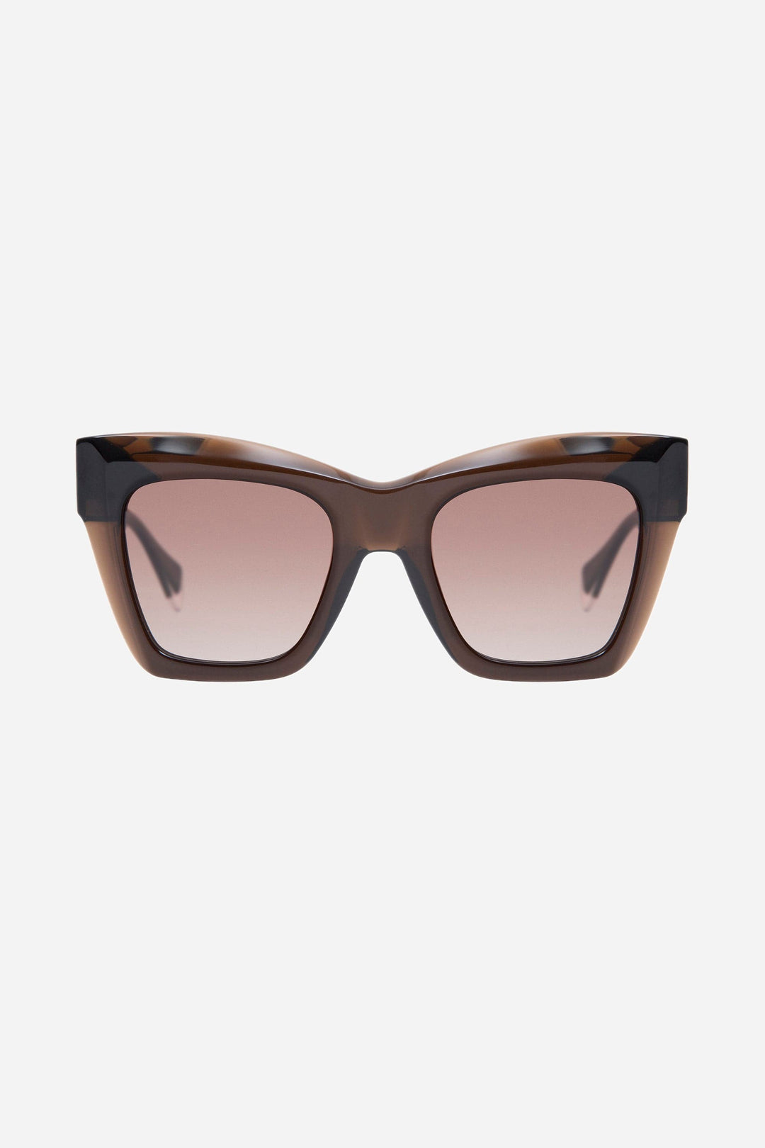 Gigi Studios cat eye brown sunglasses