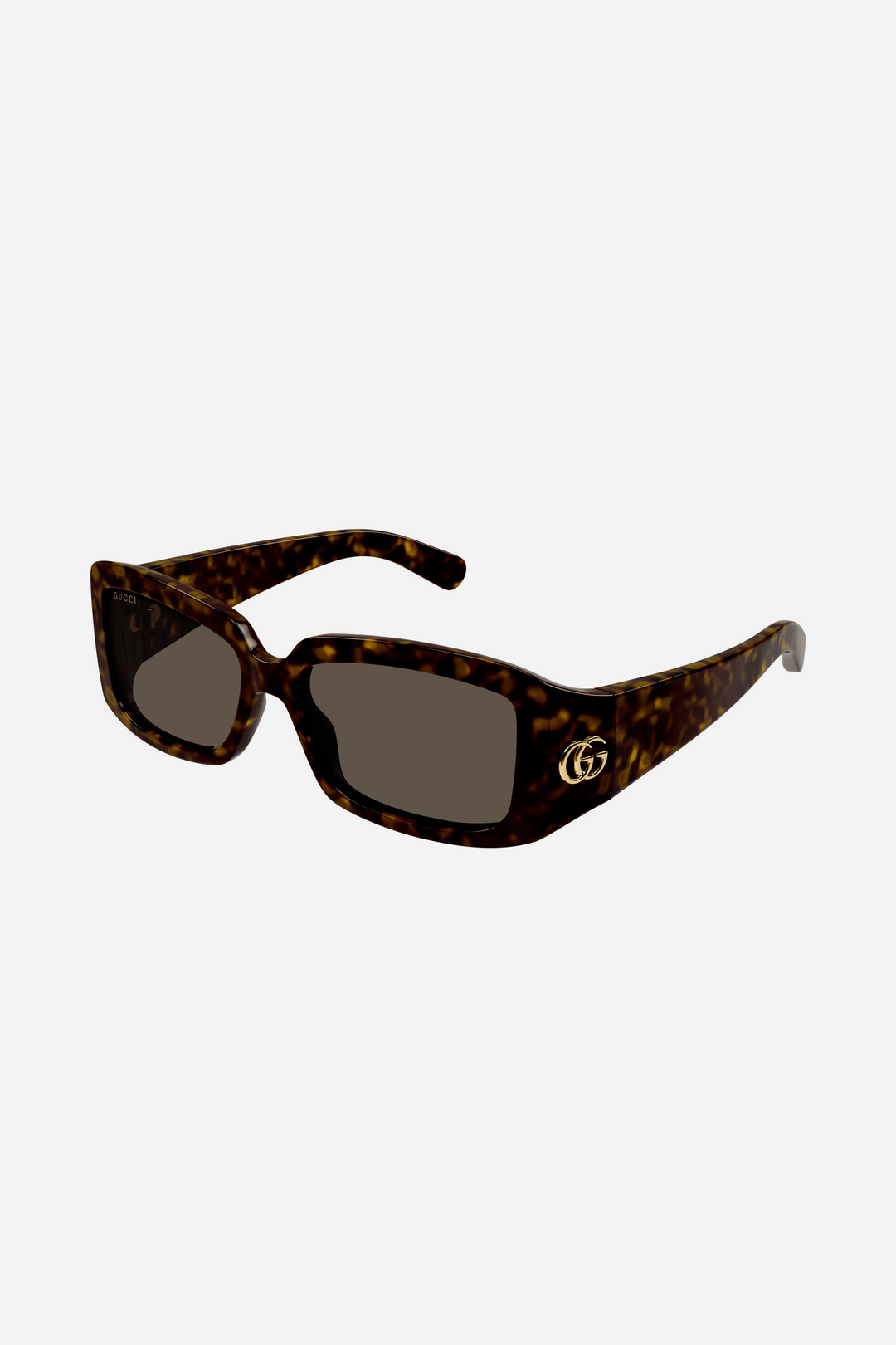 Gucci  wrap around small havana sunglasses