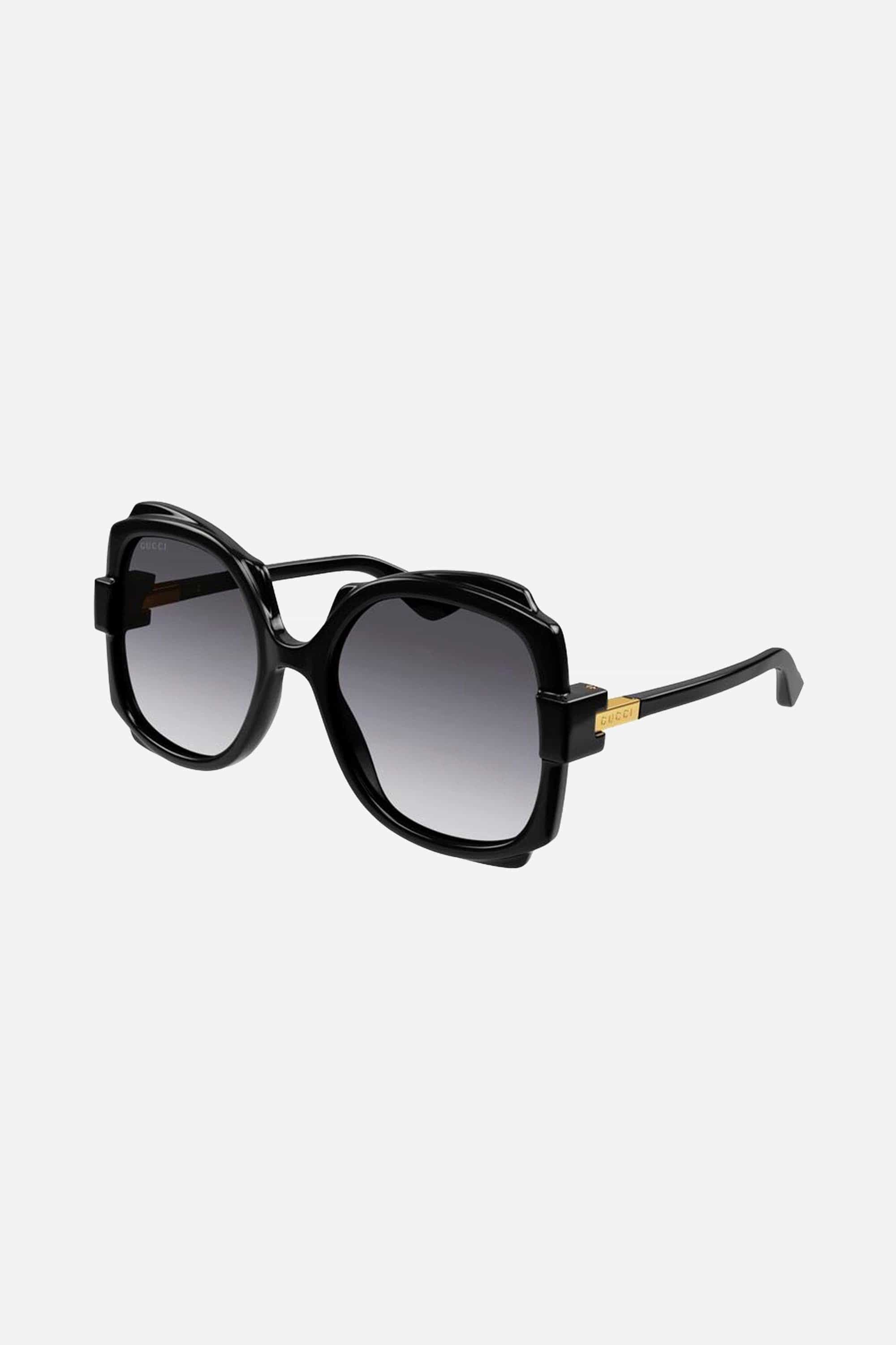 Gucci black butterfly shape sunglasses