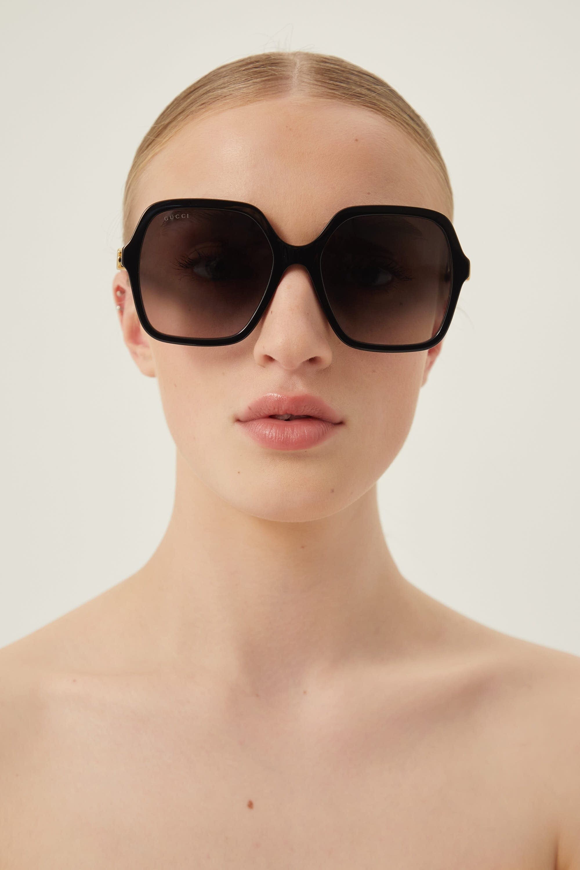 Gucci black square sunglasses