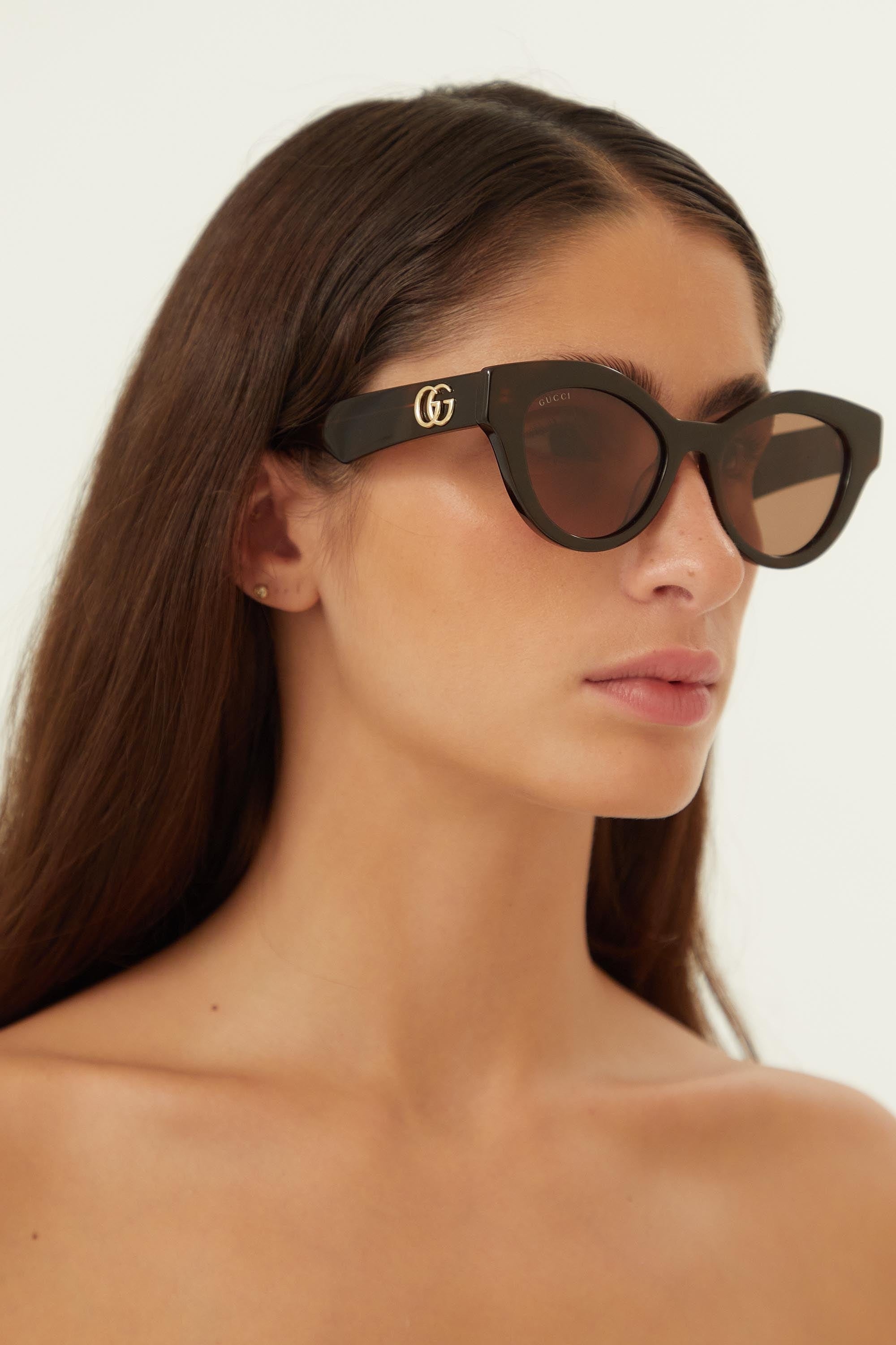 Gucci cat eye havana sunglasses