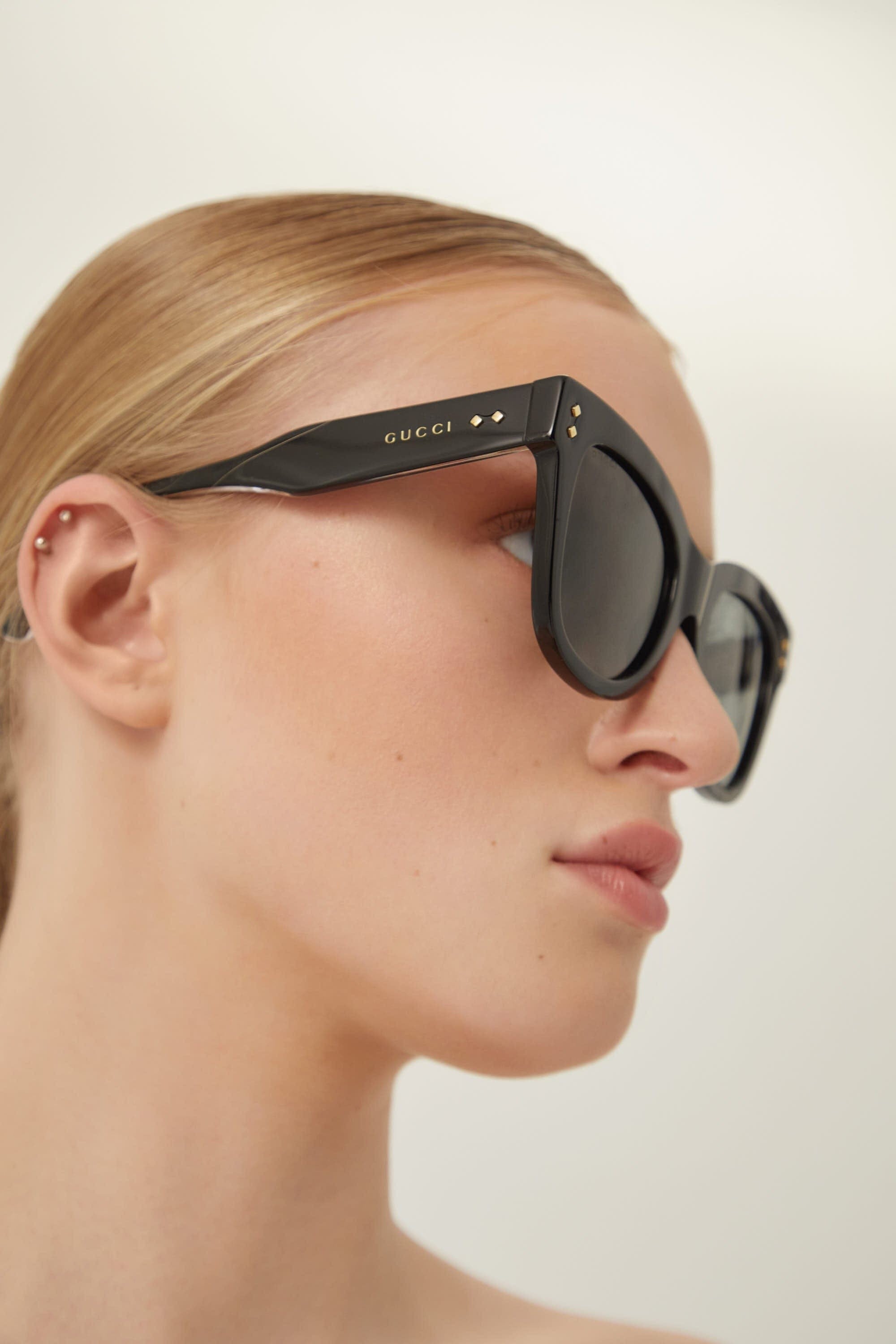 Gucci cat-eye black sunglasses