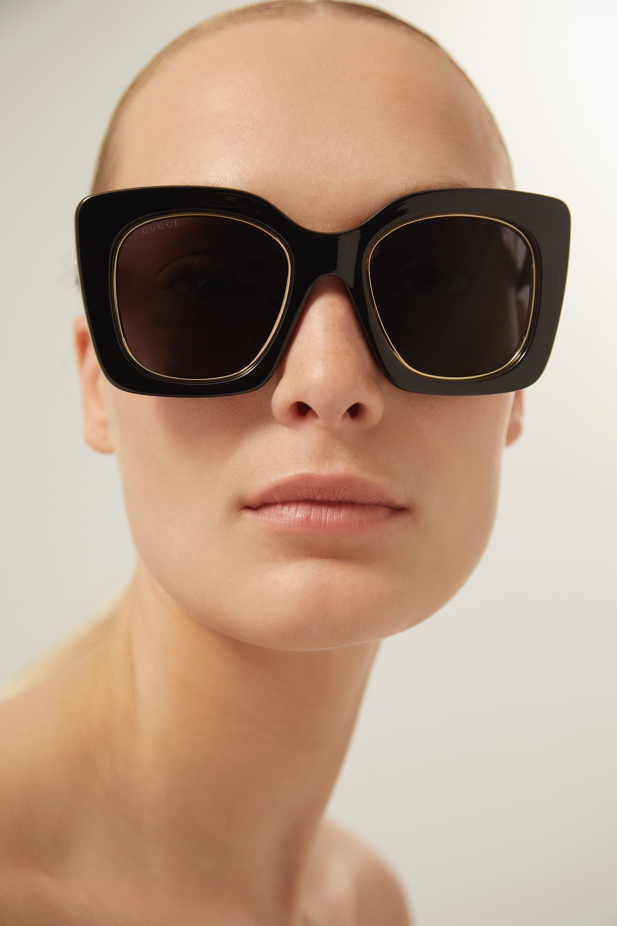 Gucci cat-eye black sunglasses