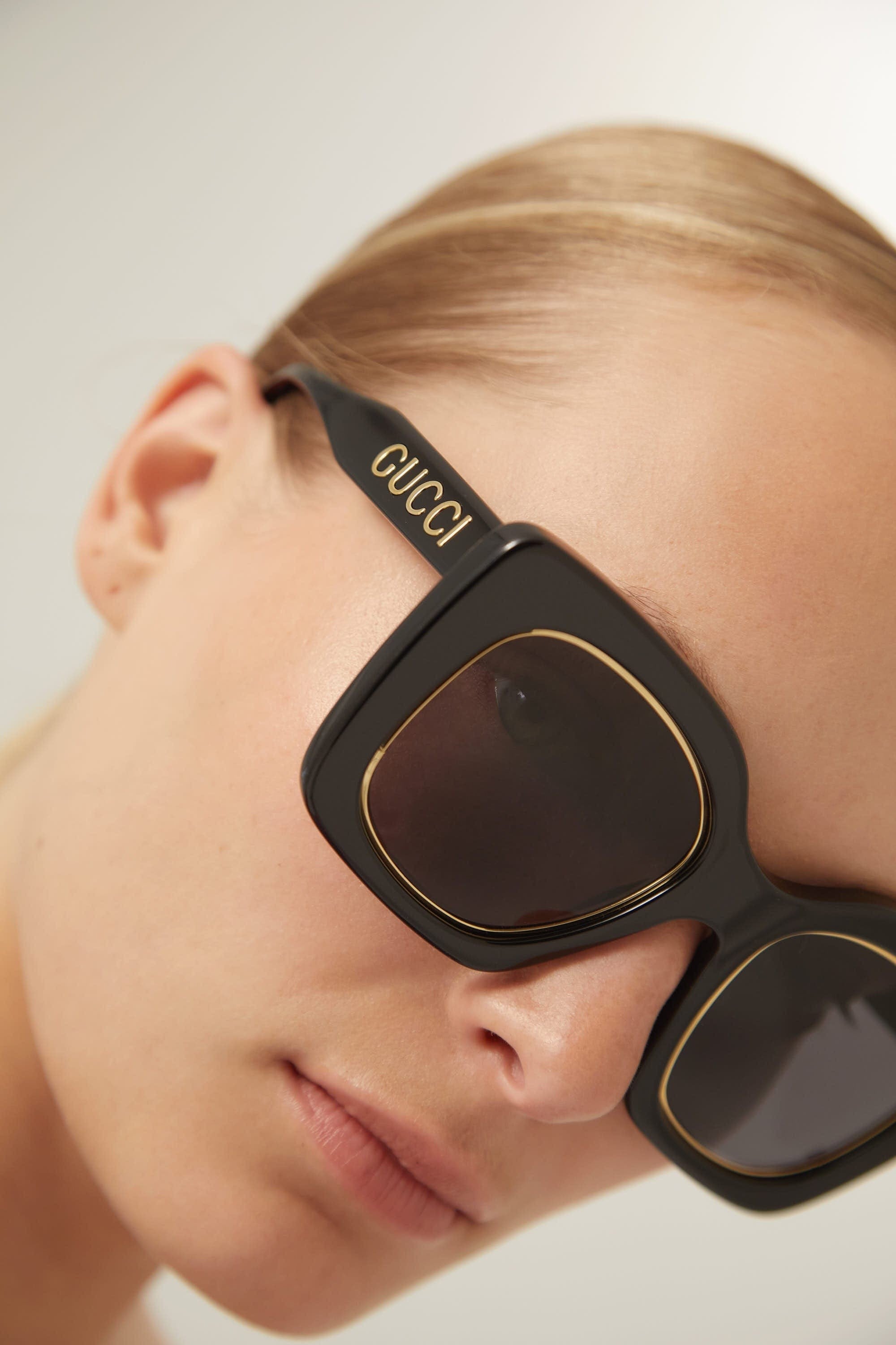 Gucci cat-eye black sunglasses