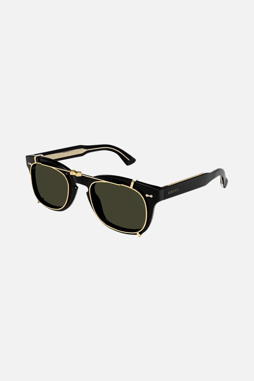 Gucci clip on black sunglasses