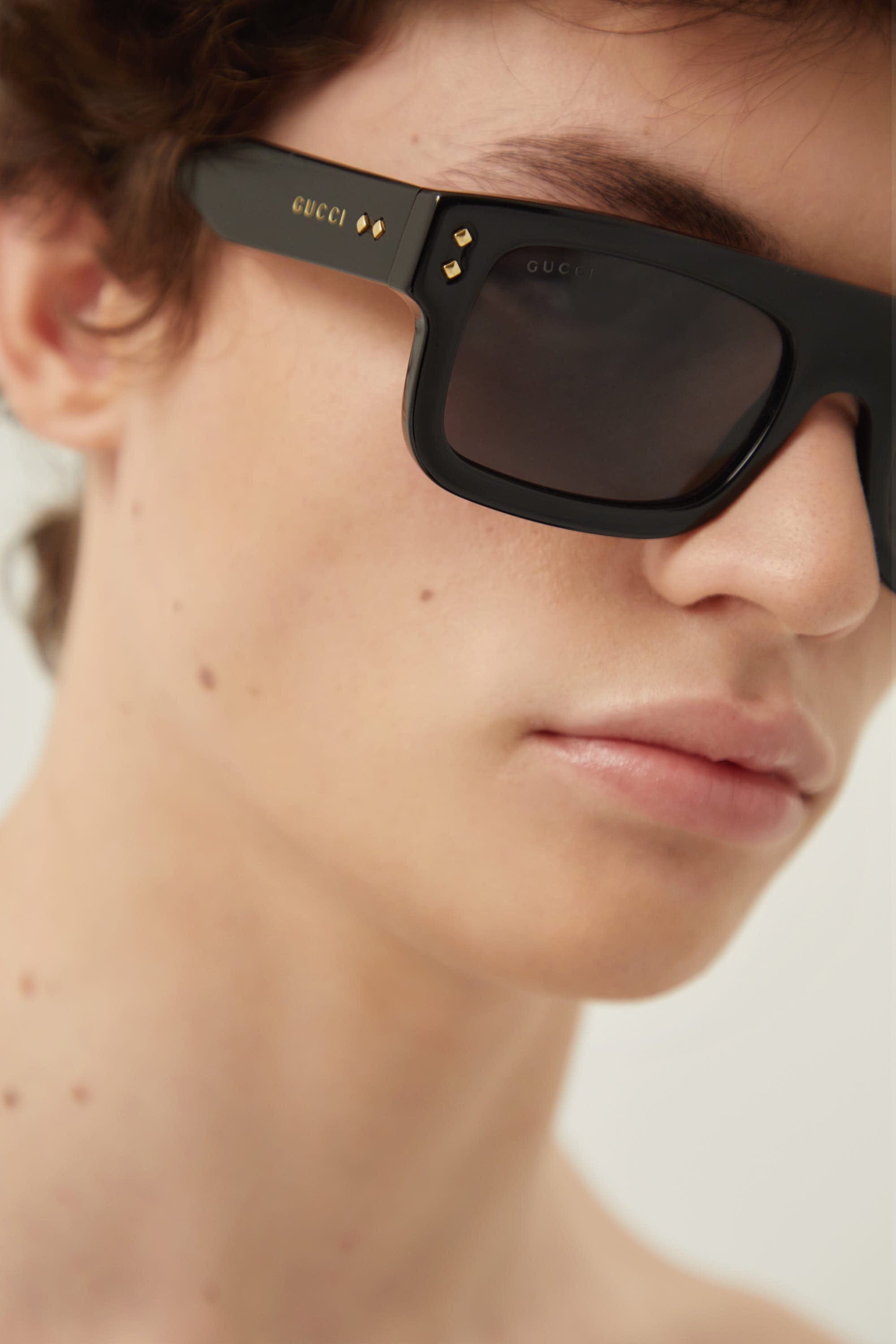 Gucci flat top rectangular sunglasses