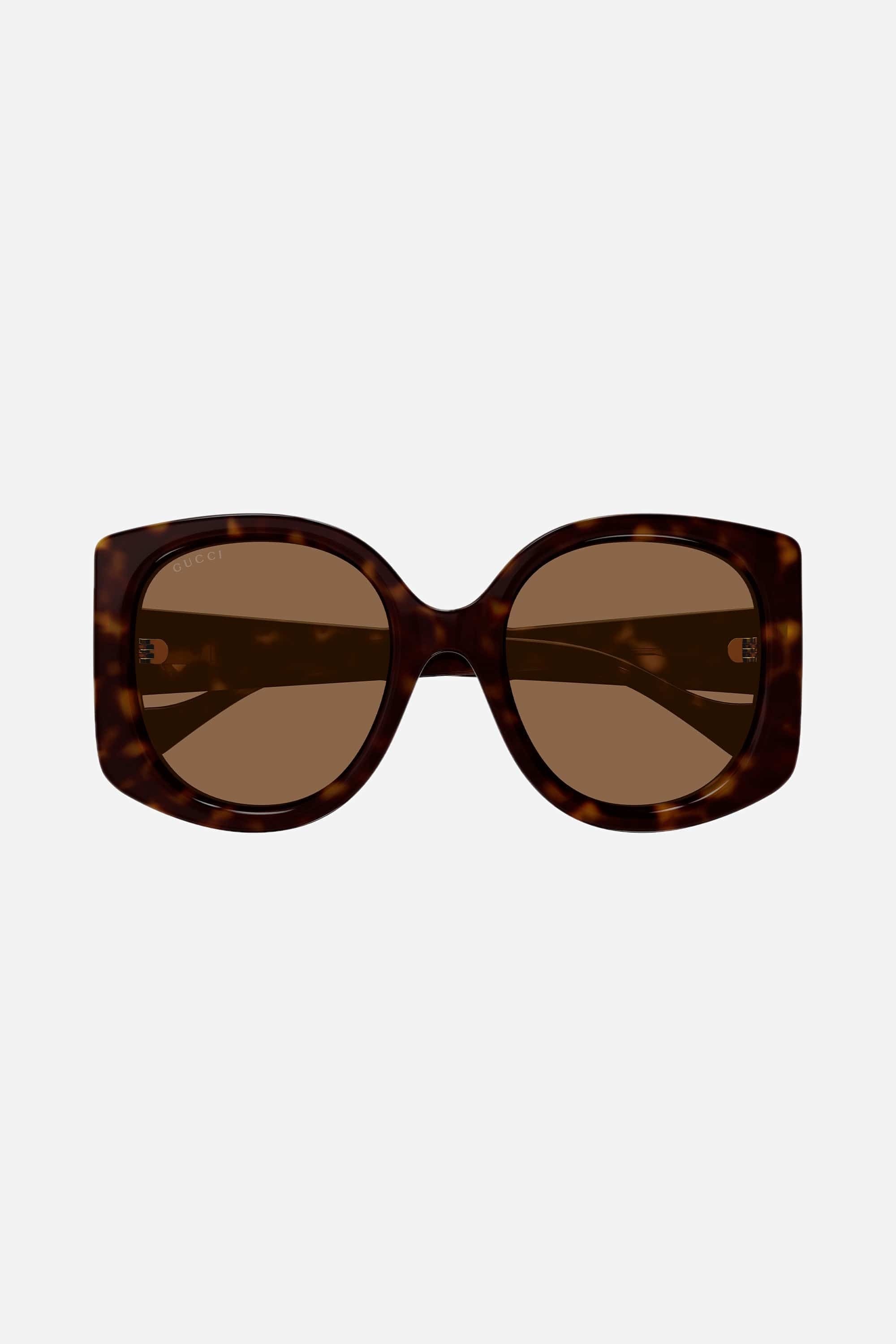 Gucci GG1257s oversized butterfly havana GG sunglasses