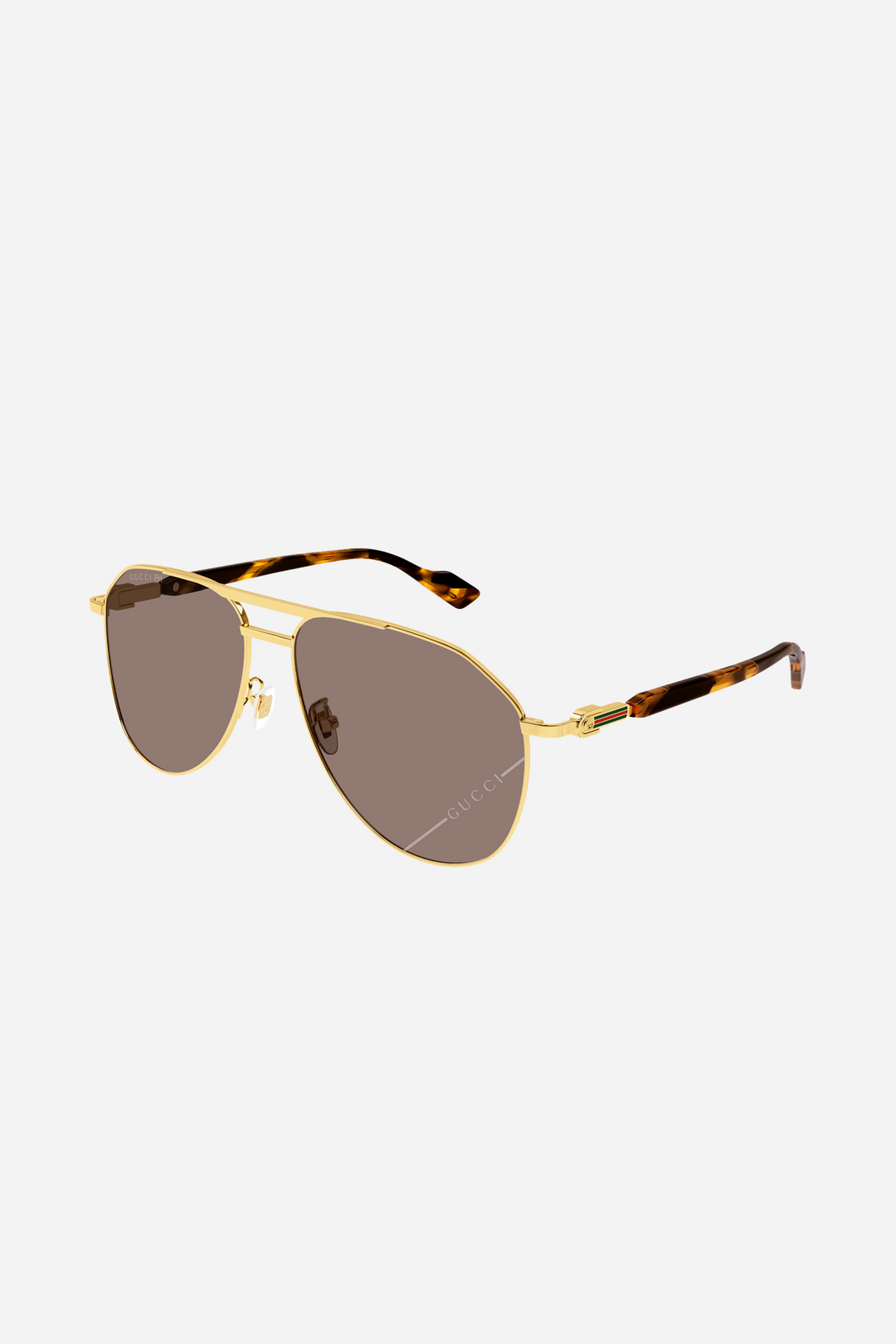 Gucci gold pilot sunglasses