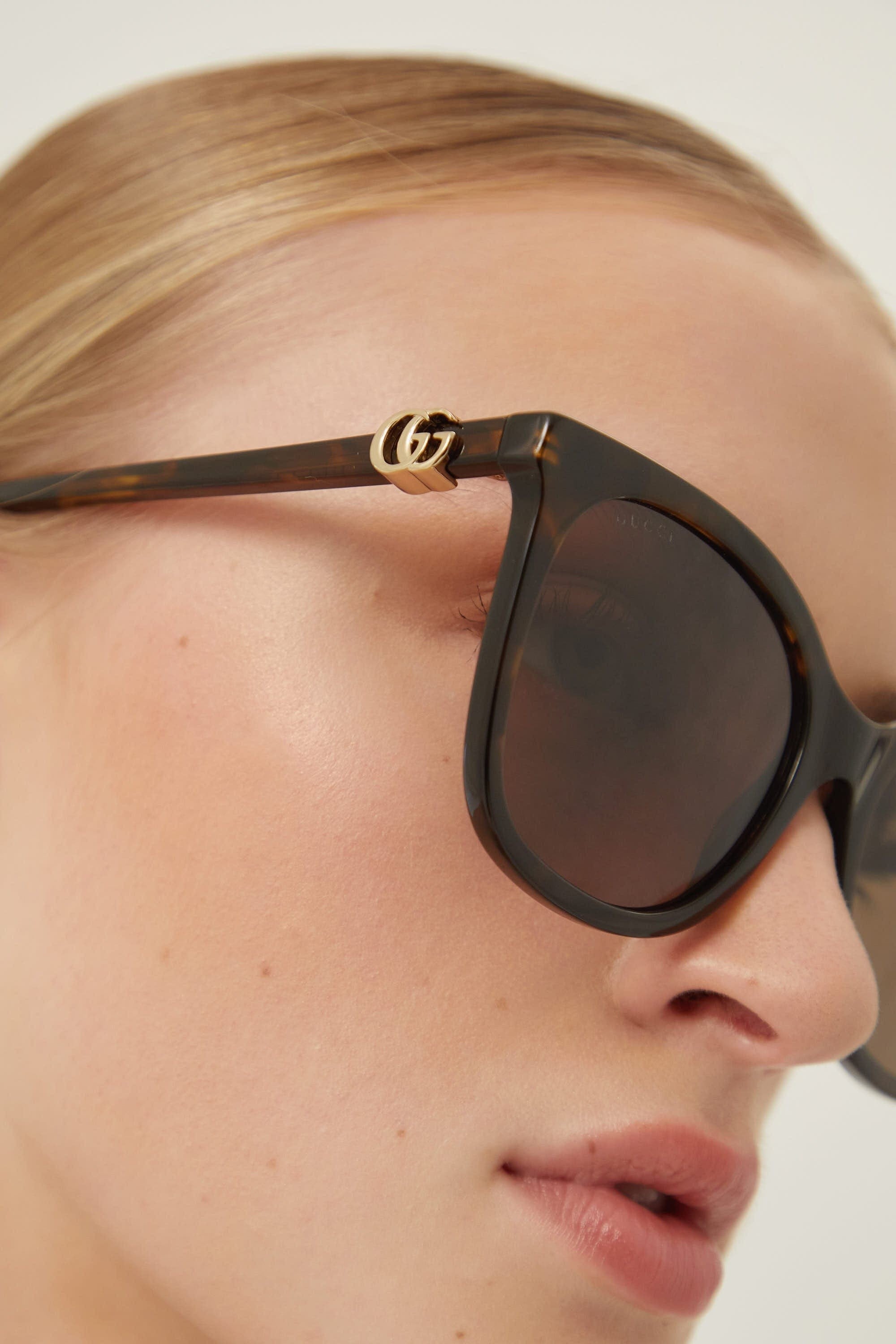 Gucci Havana cat-eye sunglasses