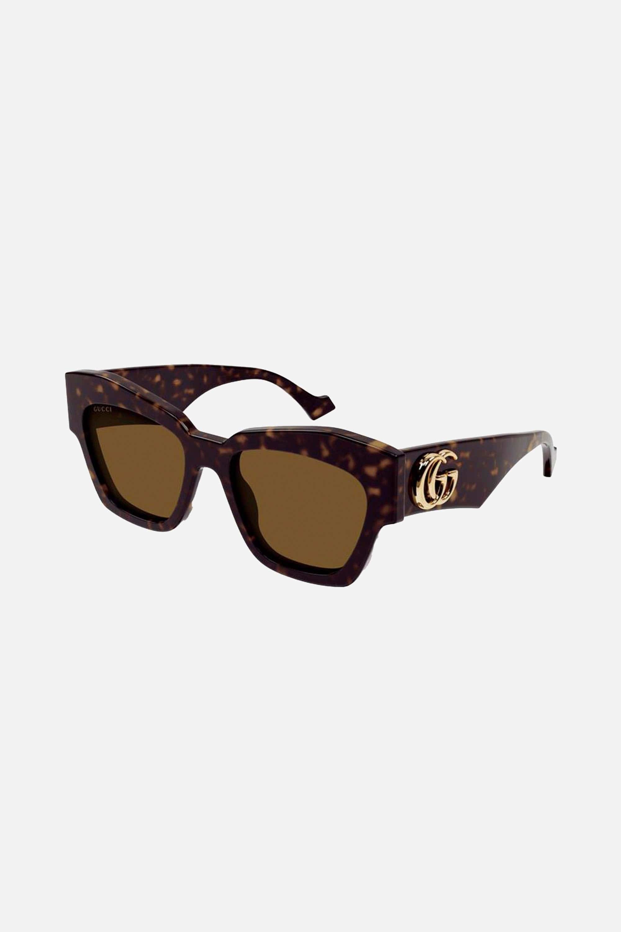 Gucci havana chuncky cat eye sunglasses