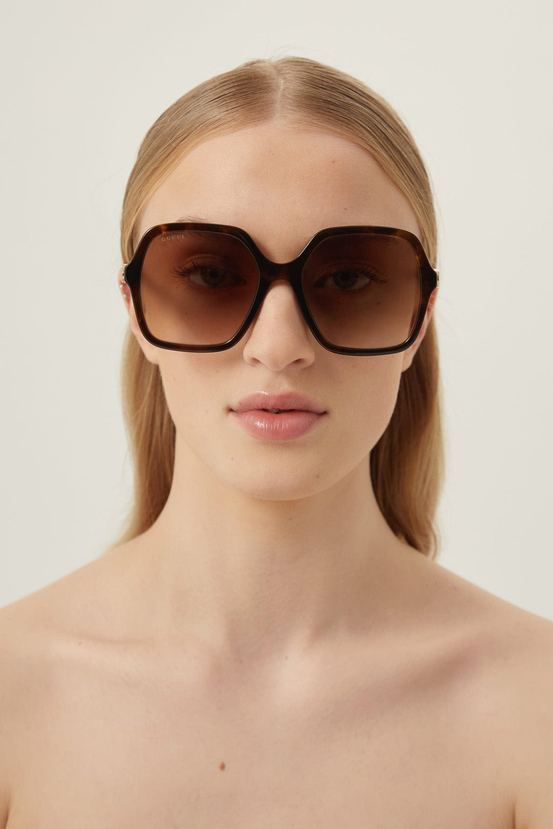 Gucci havana square shape sunglasses