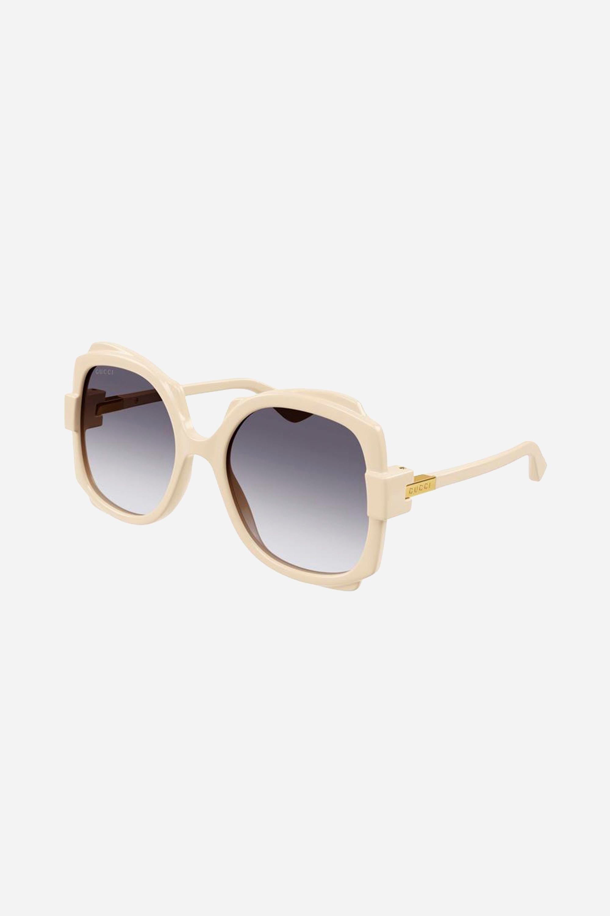 Gucci ivory butterfly shape sunglasses