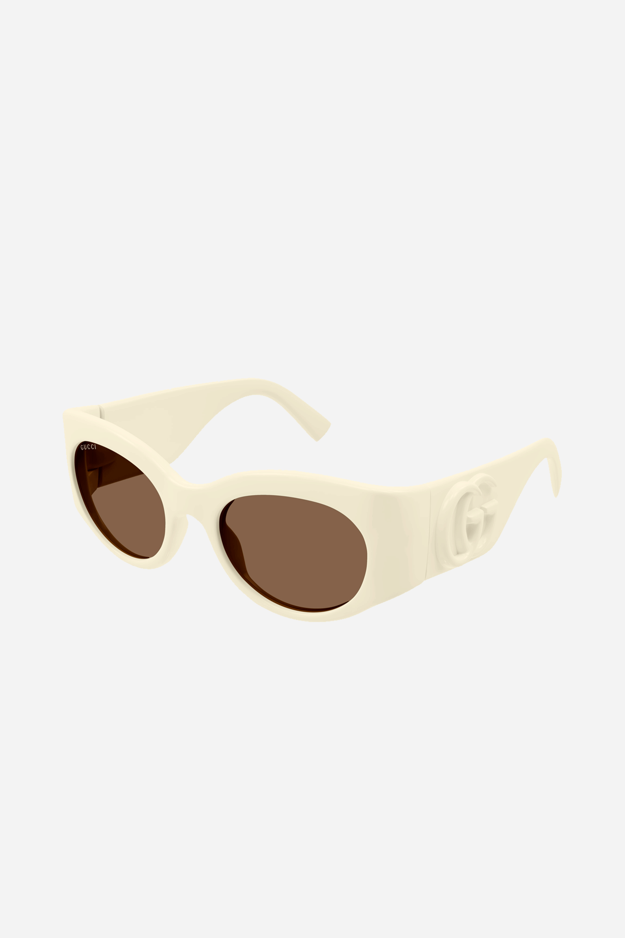 Gucci ivory round wrap sunglasses