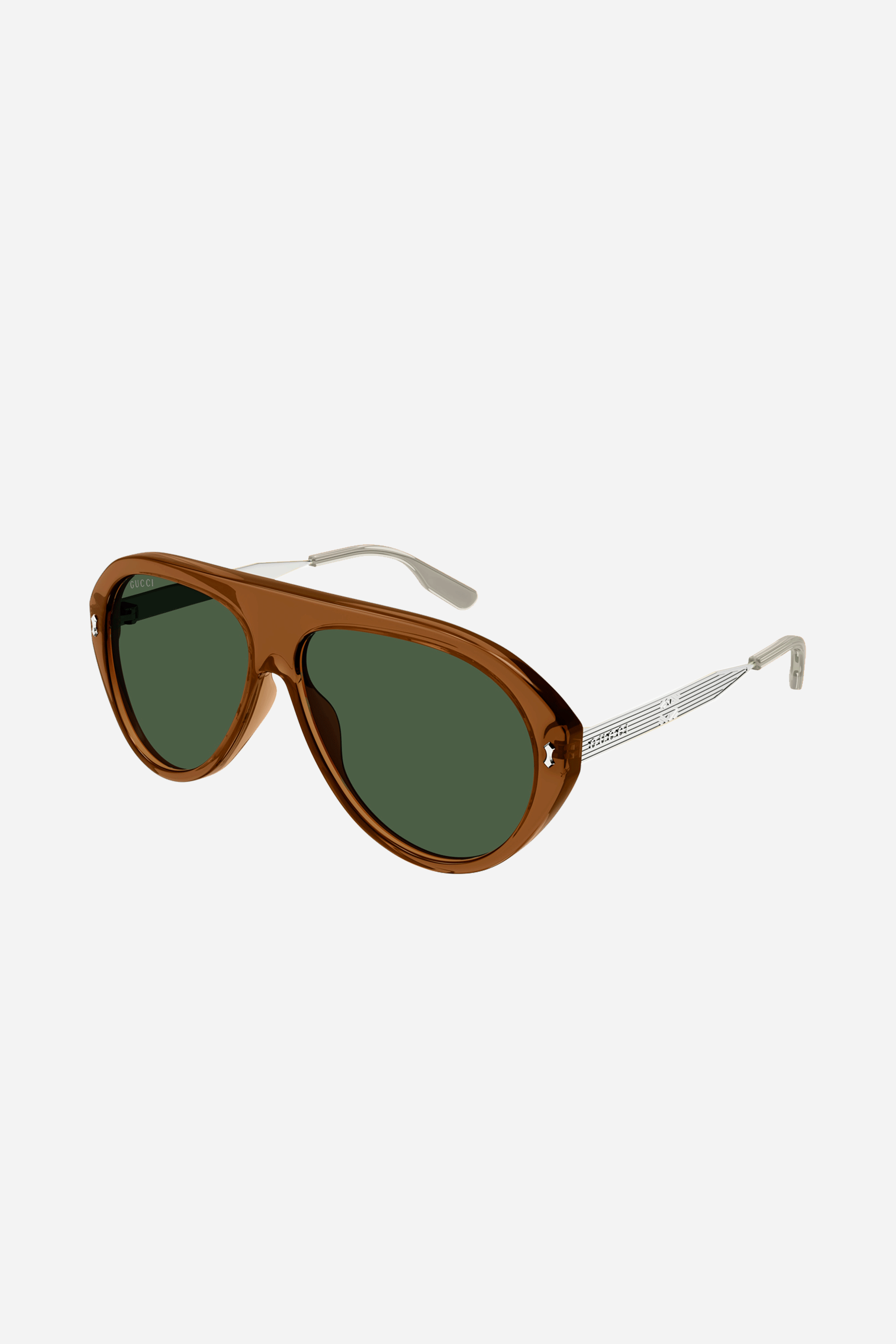 Gucci light havana pilot combined sunglasses