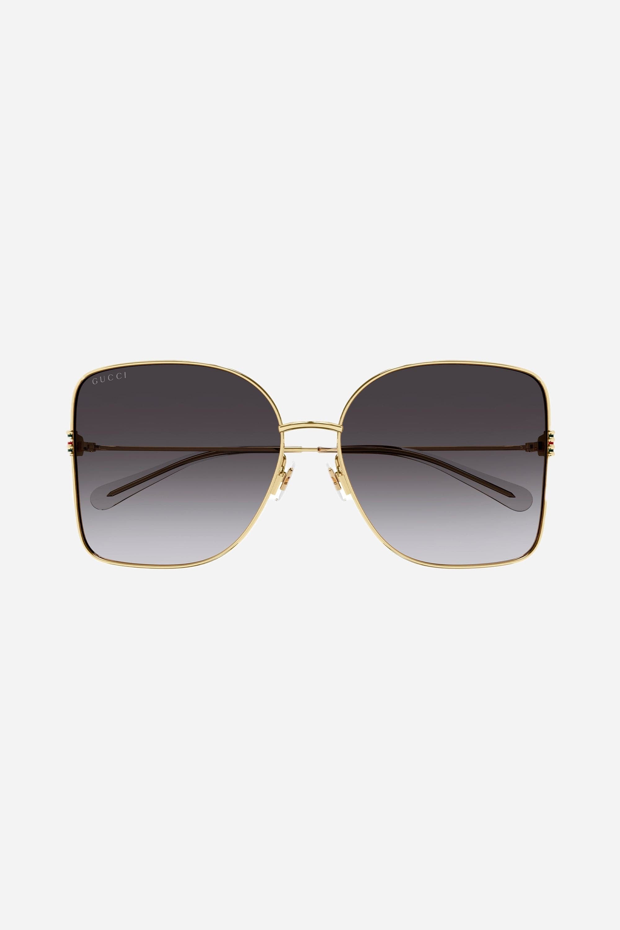 Gucci metal squared sunglasses with colored enamel