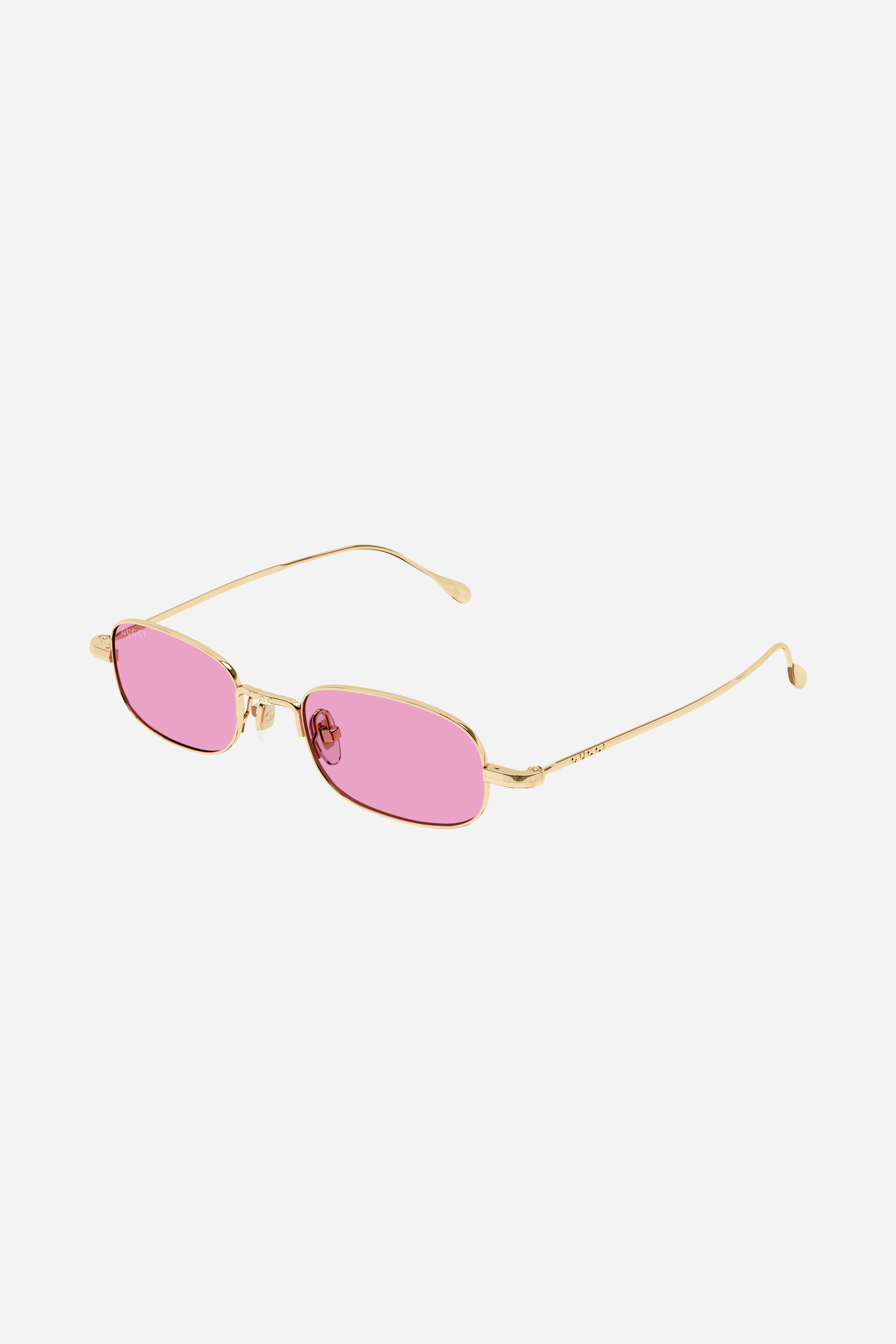 Gucci micro gold and pink sunglasses