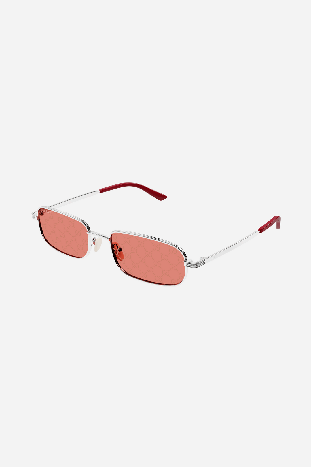 Gucci micro metal gg logo lenses sunglasses