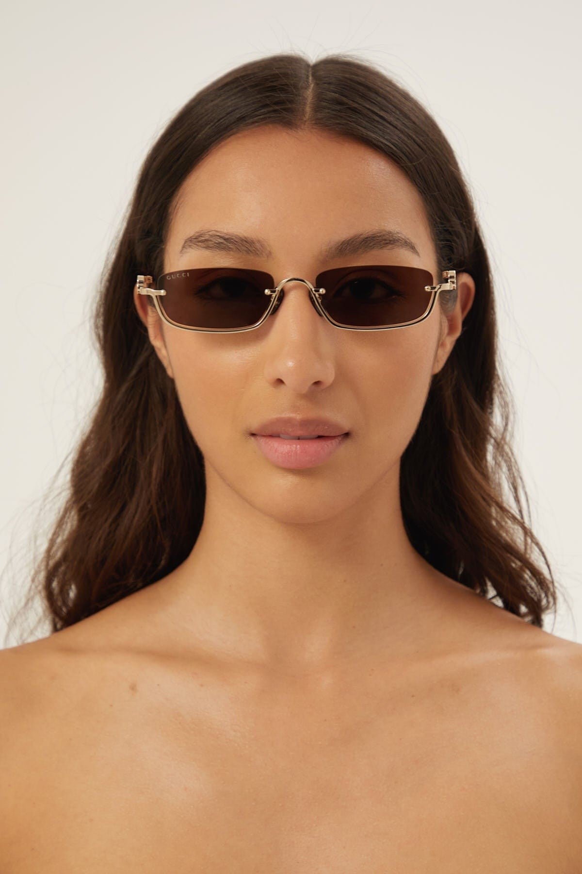 Gucci micro metal sunglasses