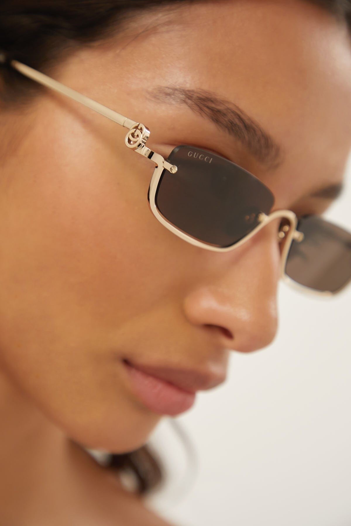 Gucci micro metal sunglasses