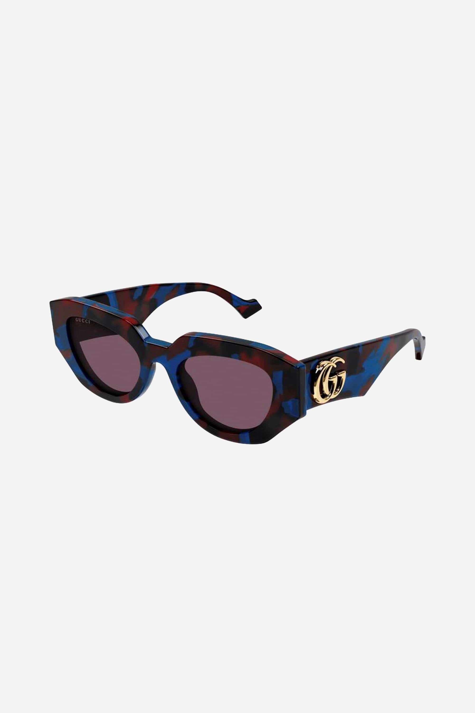 Gucci multicolor round chuncky sunglasses