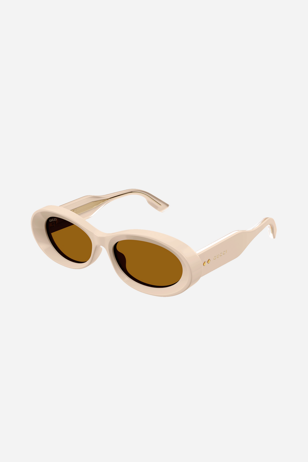 Gucci oval ivory sunglasses