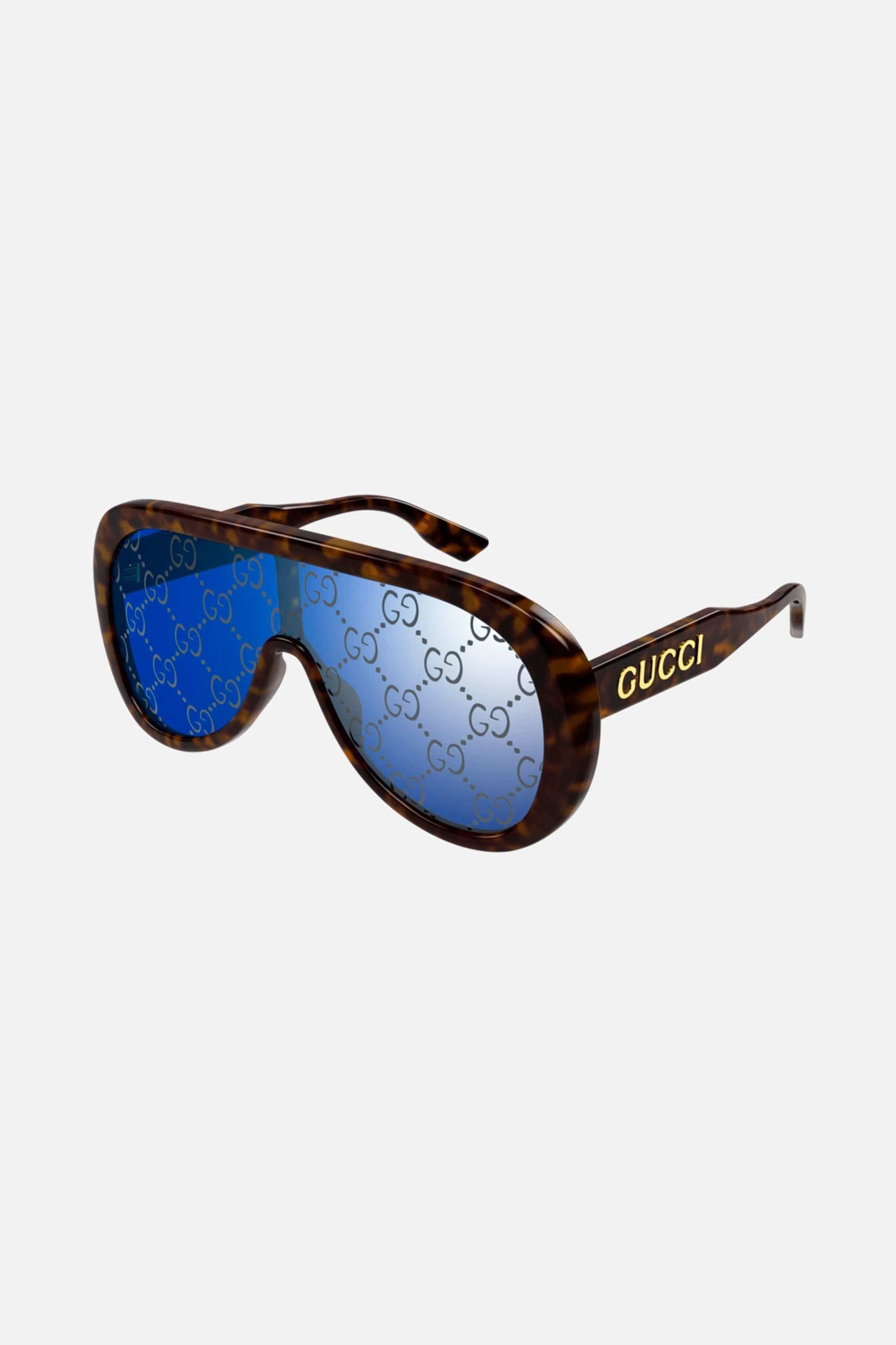 Gucci pilot all over logo acetate sunglasses