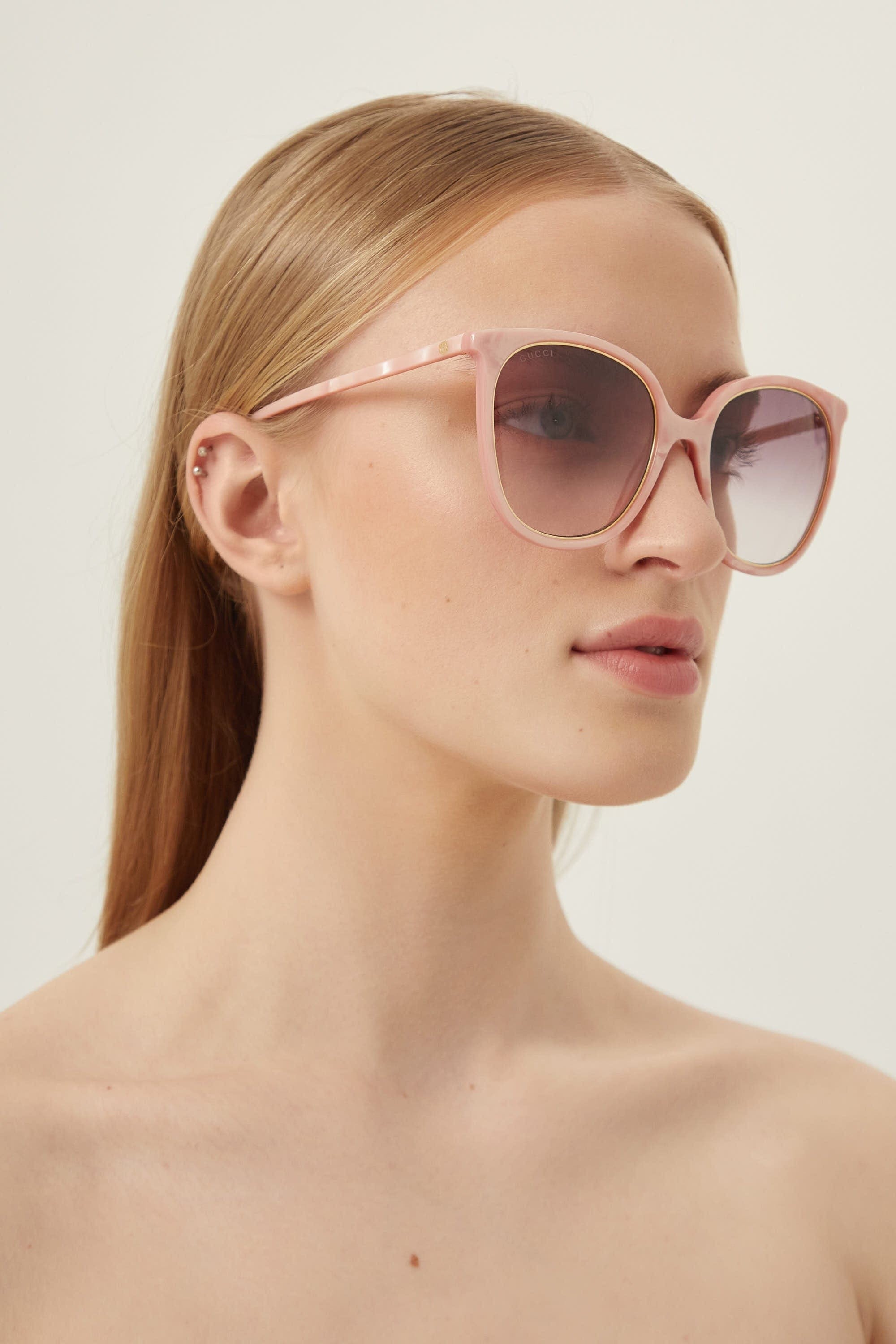 Gucci pink cat-eye sunglasses