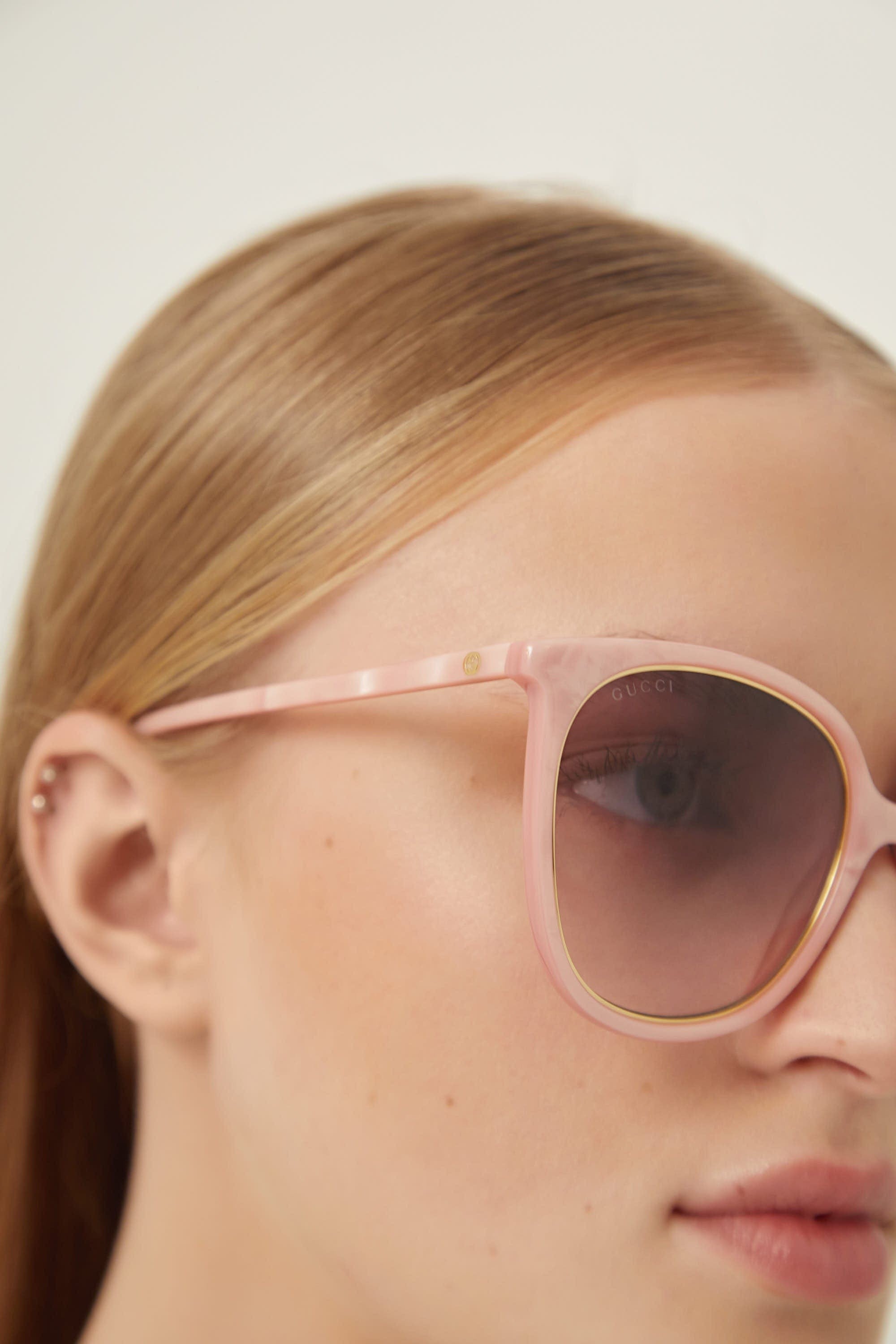 Gucci pink cat-eye sunglasses