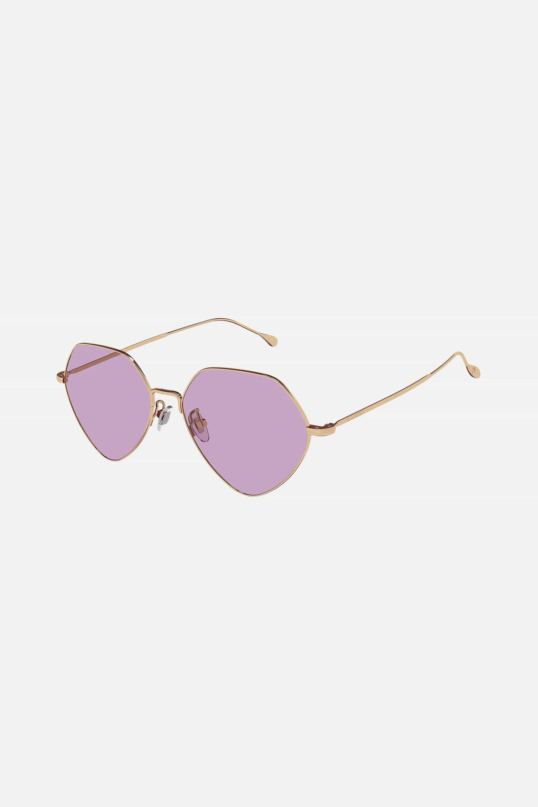 Gucci rose gold and purple lenses sunglasses