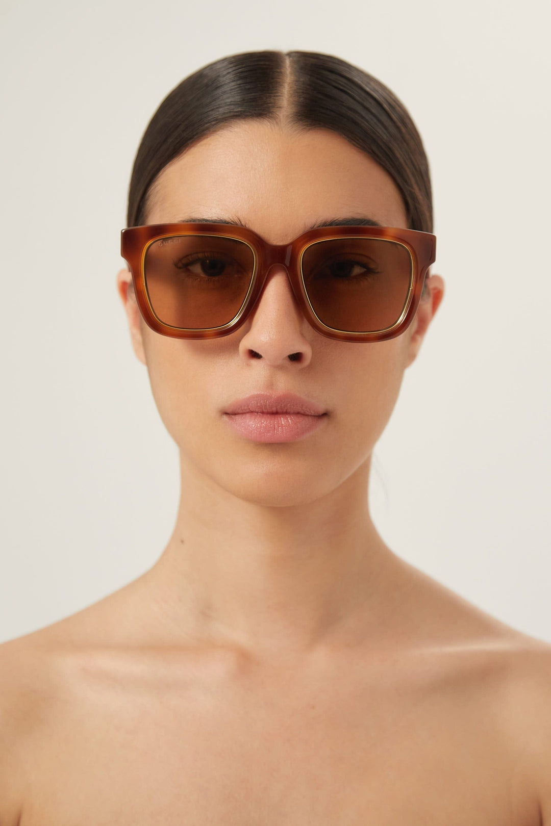 Gucci squared havana sunglasses