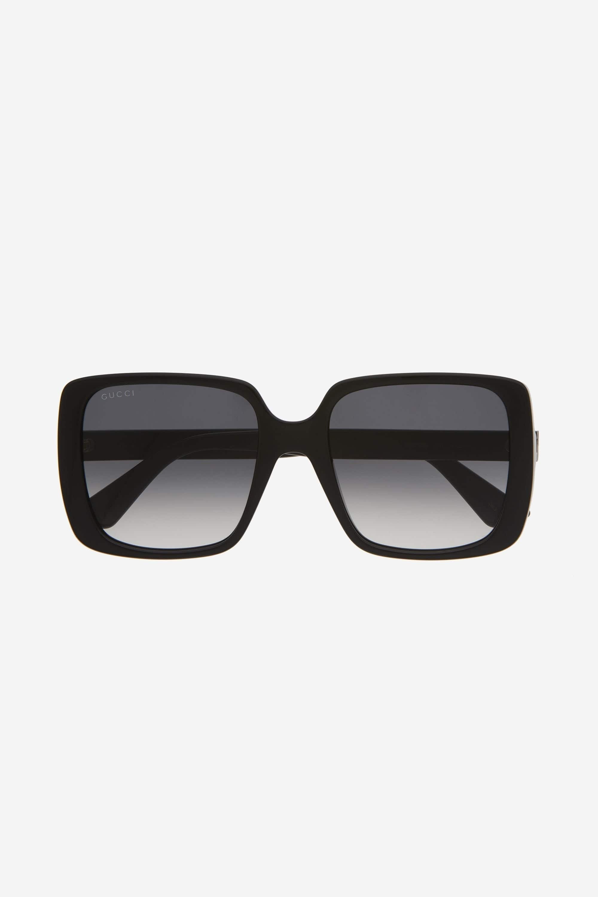 Gucci squared oversized femenine black sunglasses