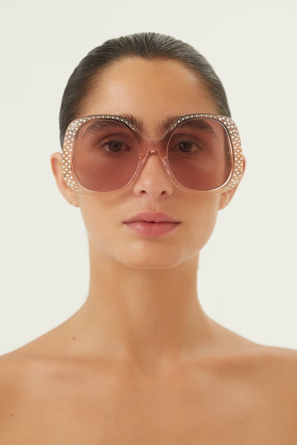 Gucci vintage look sunglasses with Swarovski