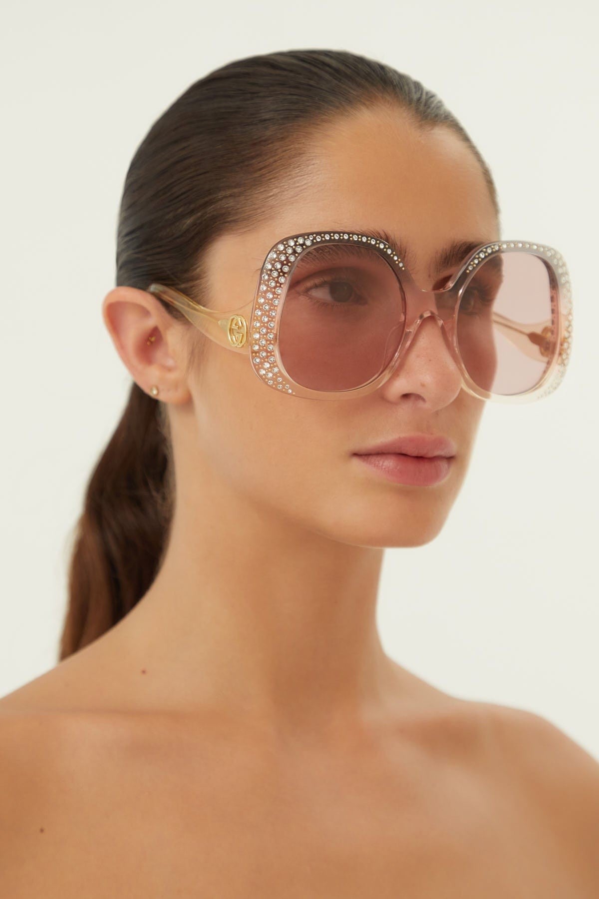 Gucci vintage look sunglasses with Swarovski