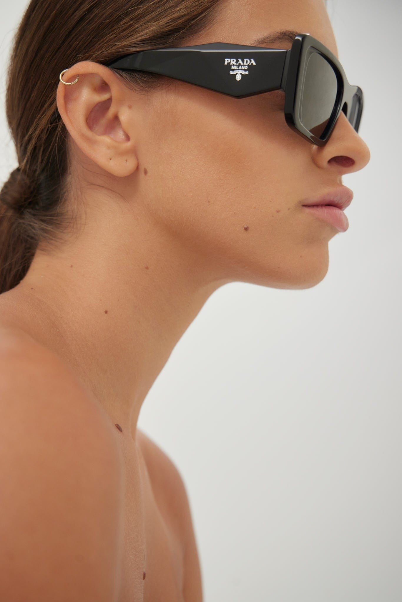 Prada cat-eye black sunglasses