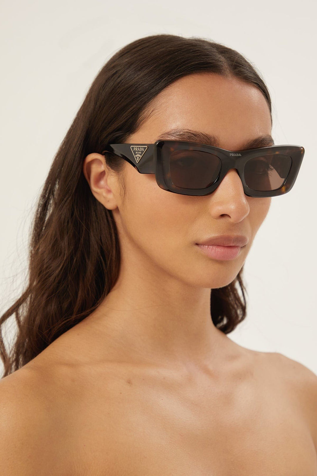 Prada cat-eye havana sunglasses Catwalk