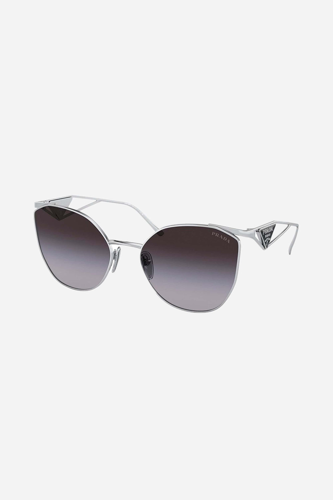 Prada cat-eye silver sunglasses Catwalk