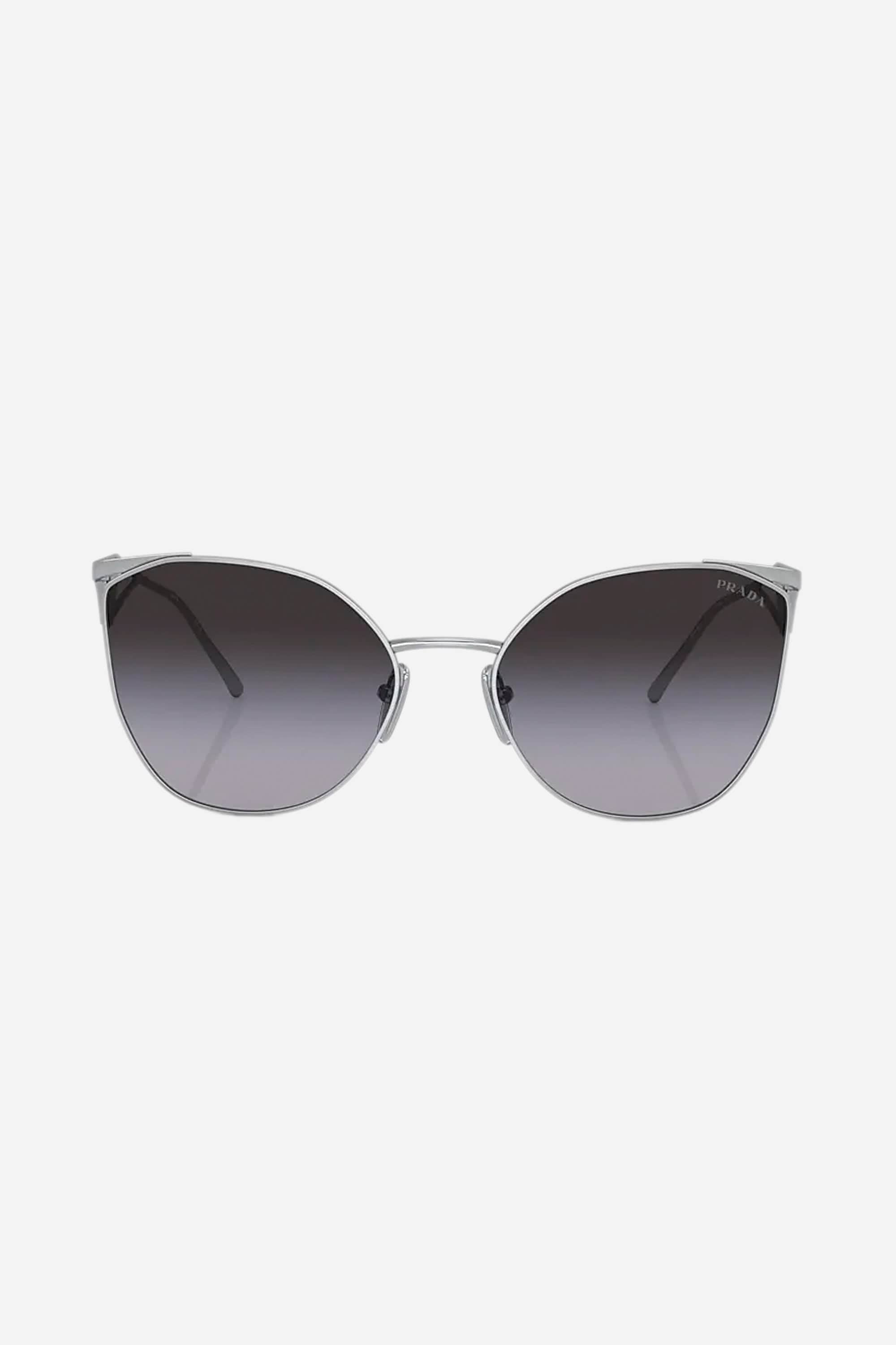 Prada cat-eye silver sunglasses Catwalk