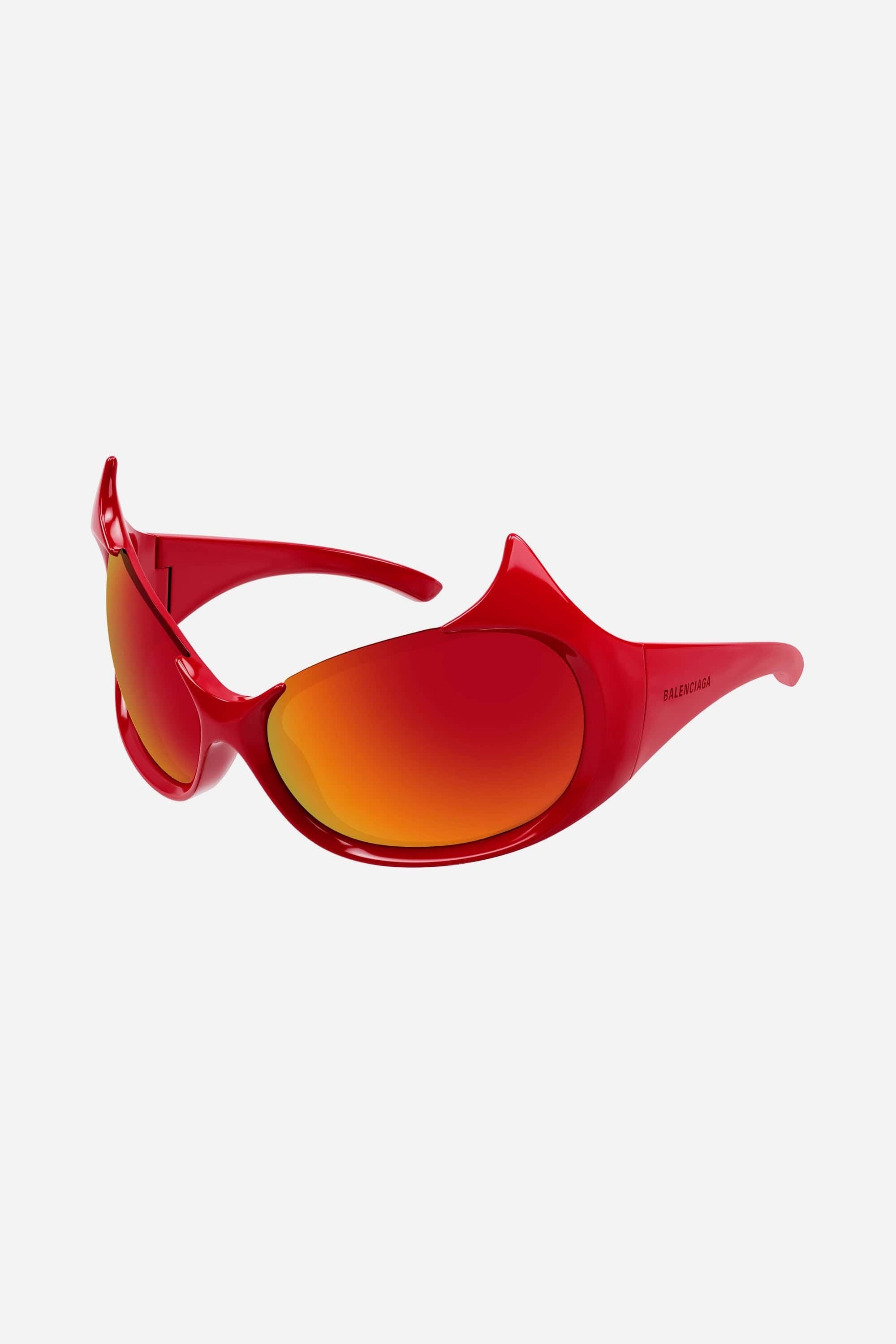 Balenciaga GOTHAM cat sunglasses in red