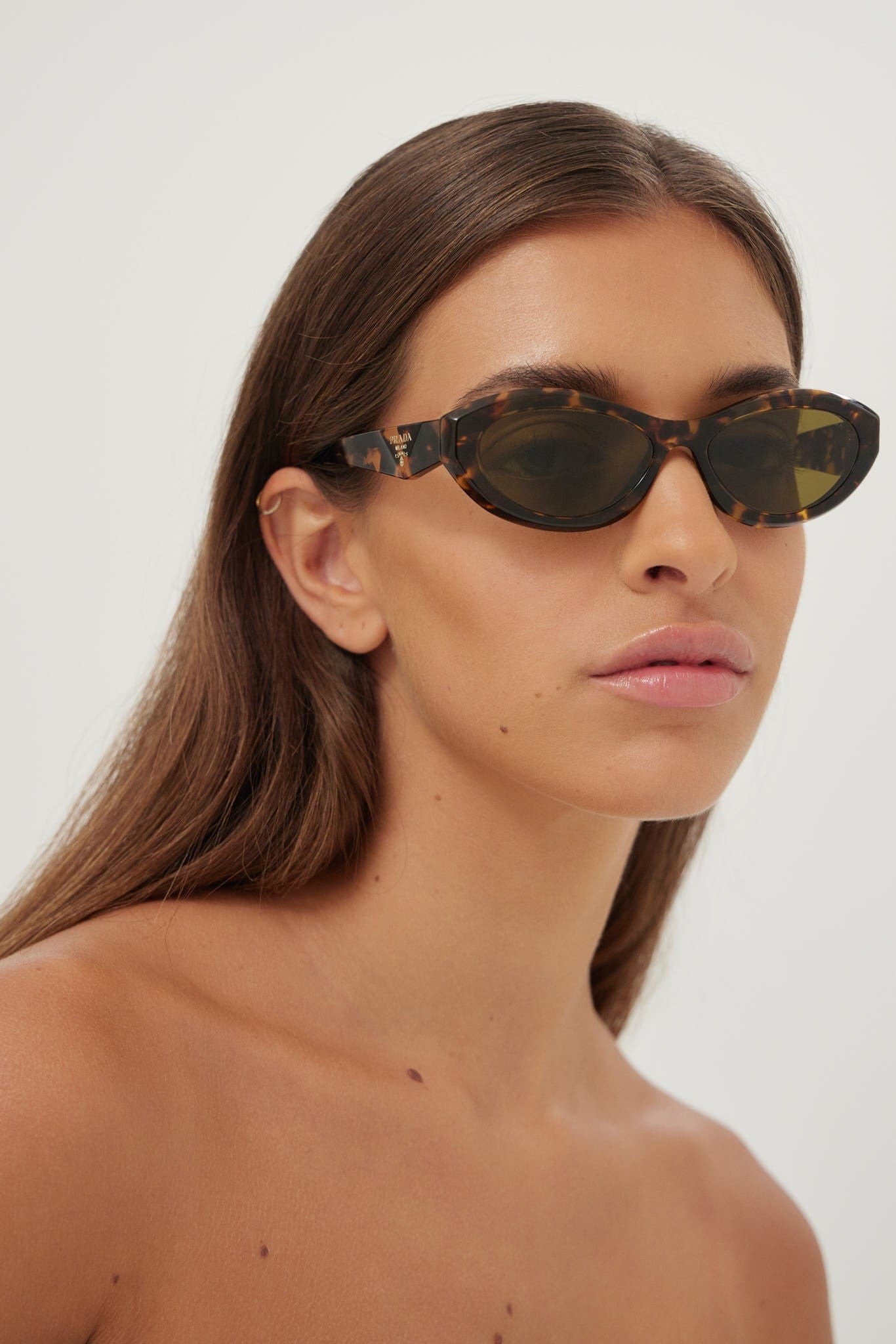 Prada PR26ZS havana oval sunglasses