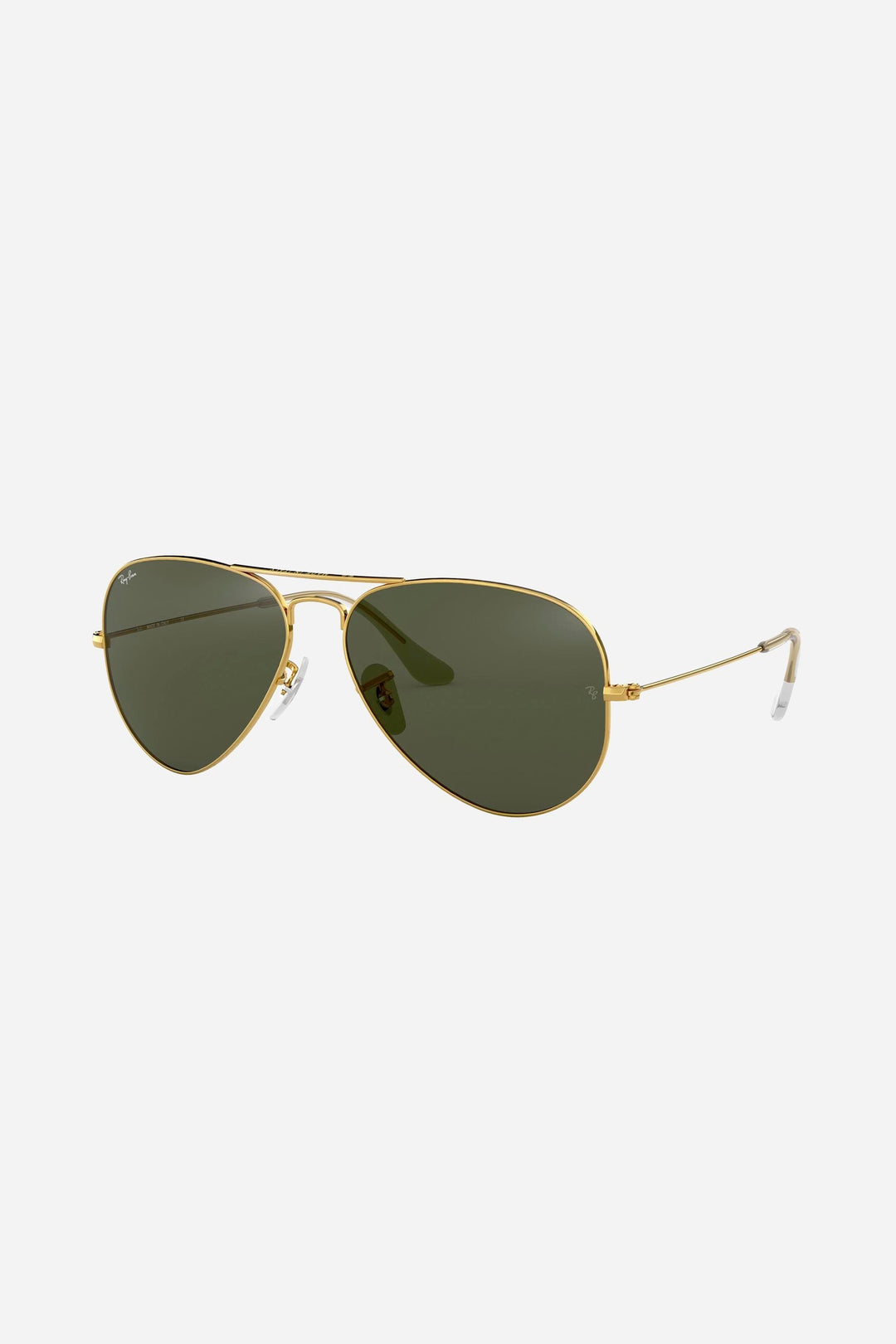 Ray Ban RB3025 gold and green aviator sunglasses