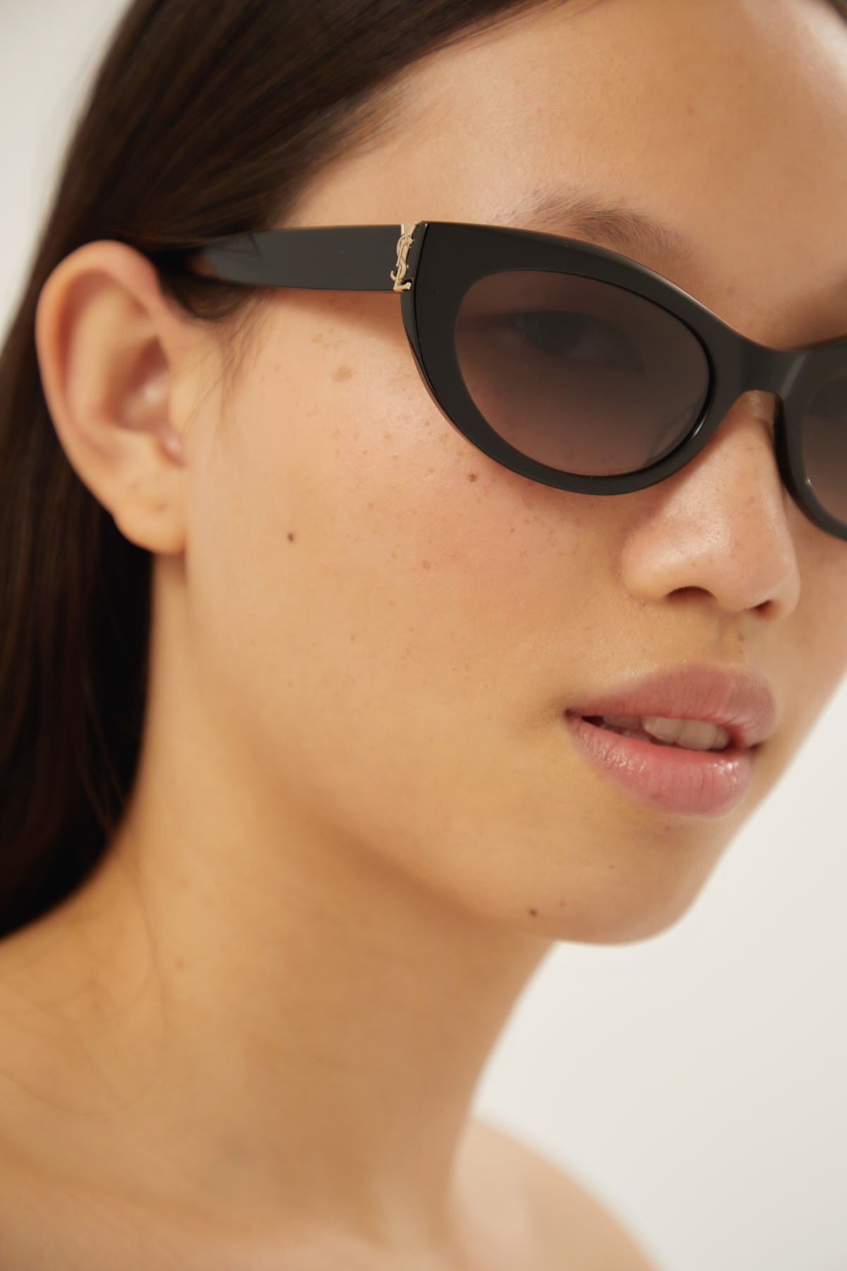 Saint Laurent almond black sunglasses