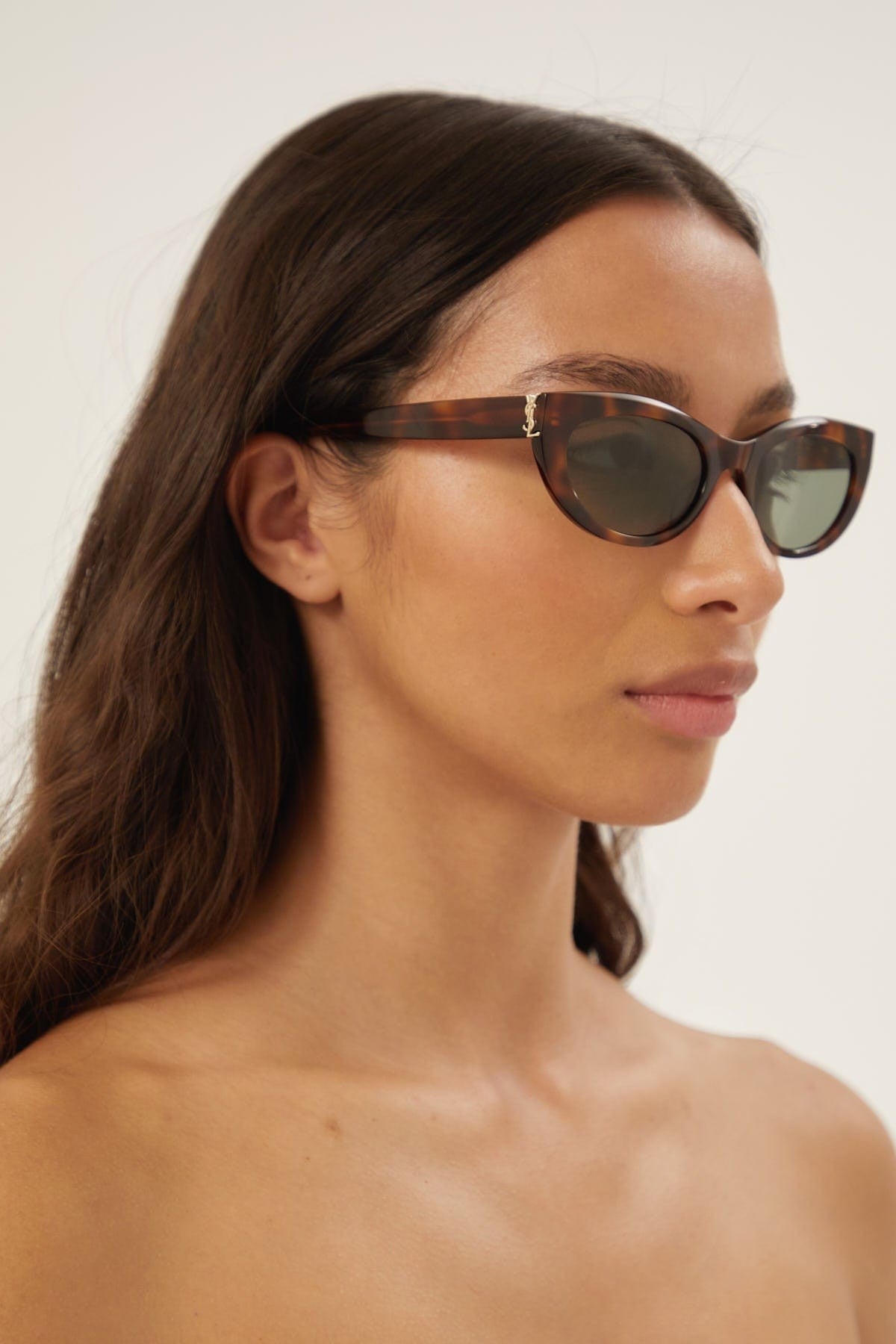 Saint Laurent almond havana sunglasses