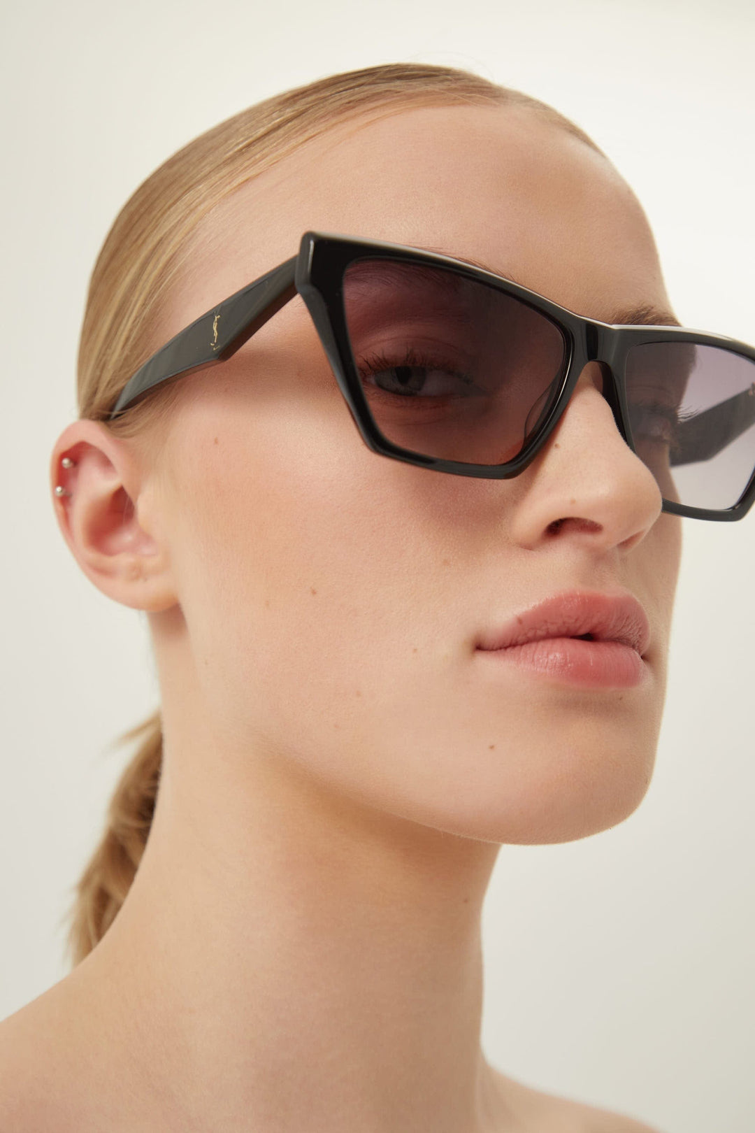 Saint Laurent black cat eye sunglasses