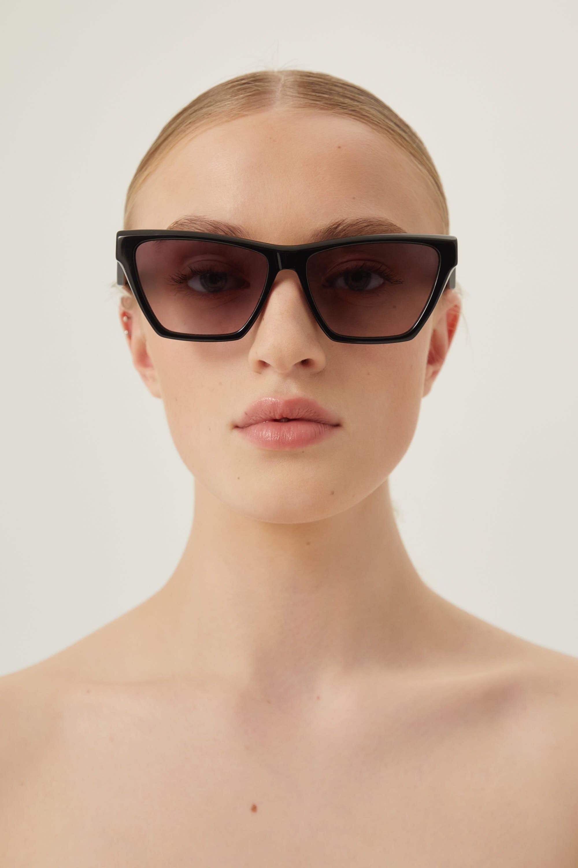 Saint Laurent black cat eye sunglasses