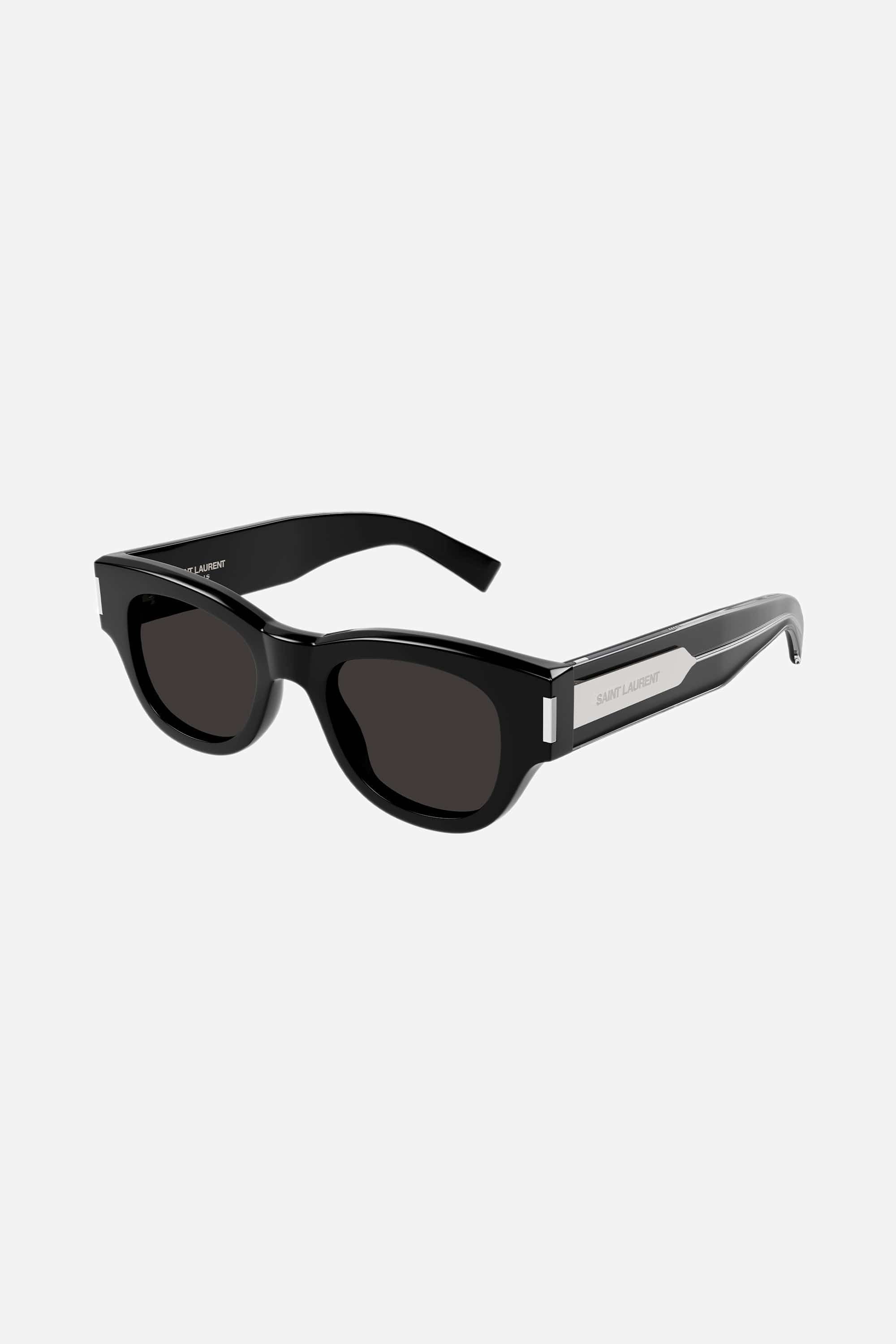 Saint Laurent bold oval black sunglasses